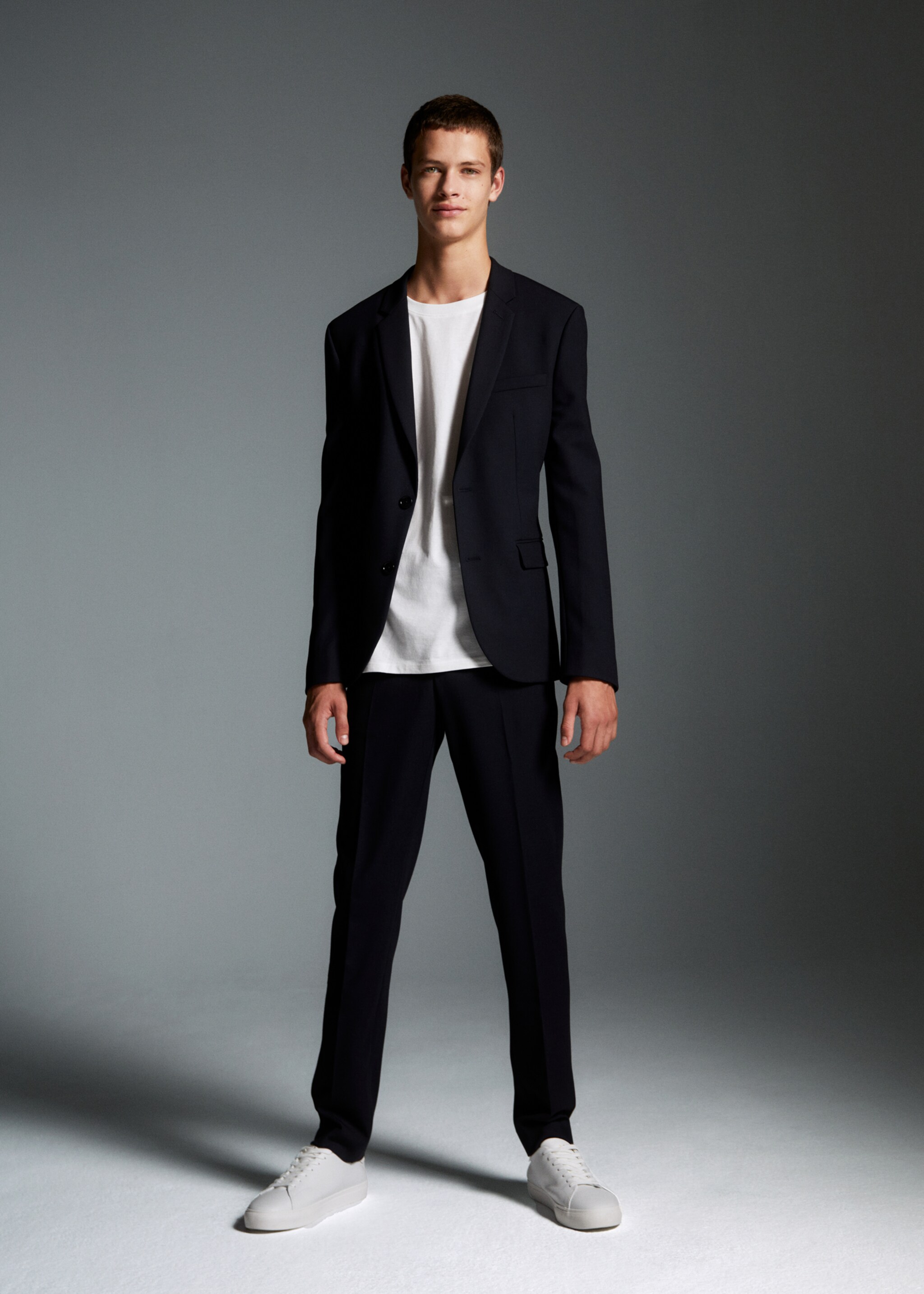  Suit trousers - Details of the article 5, Black. Ref: 47010454-00.