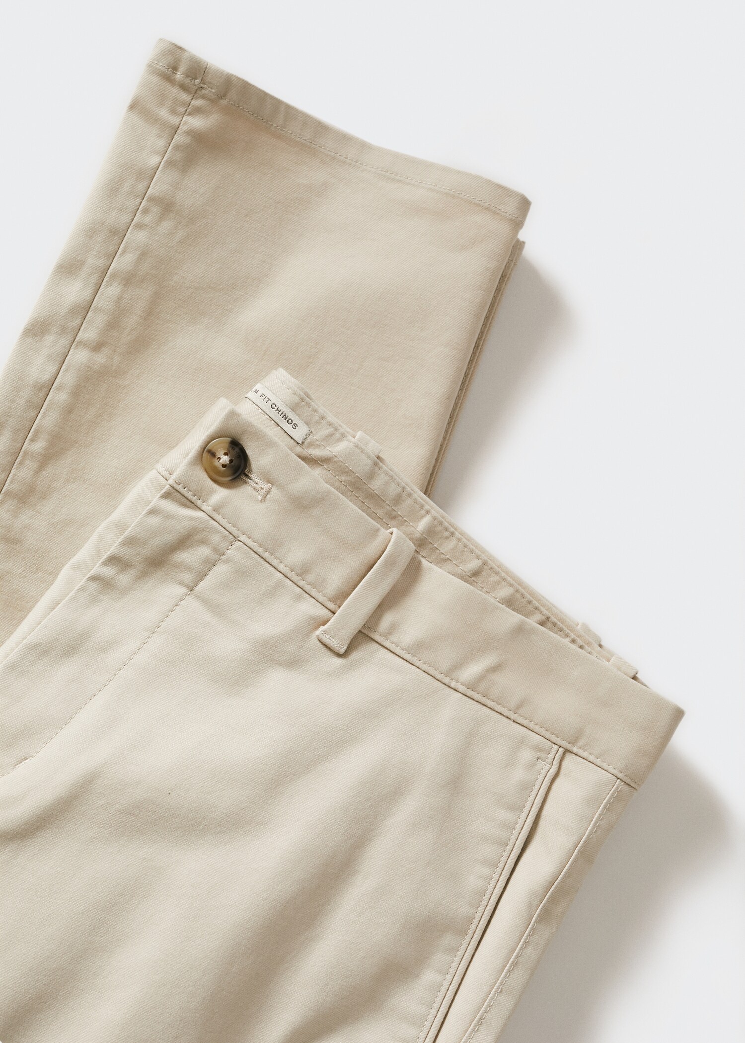 Slim fit serge chino trousers - Details of the article 8