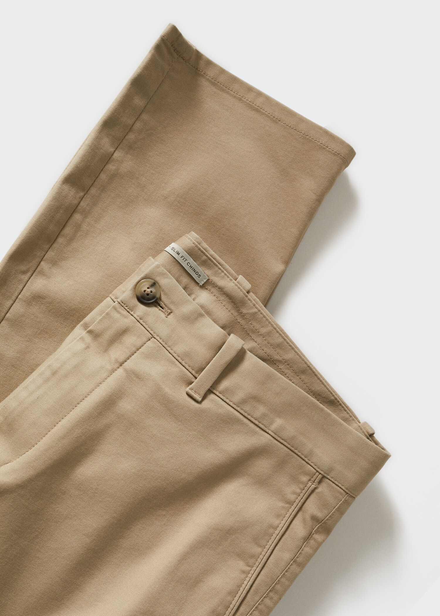 Slim fit serge chino trousers - Details of the article 8