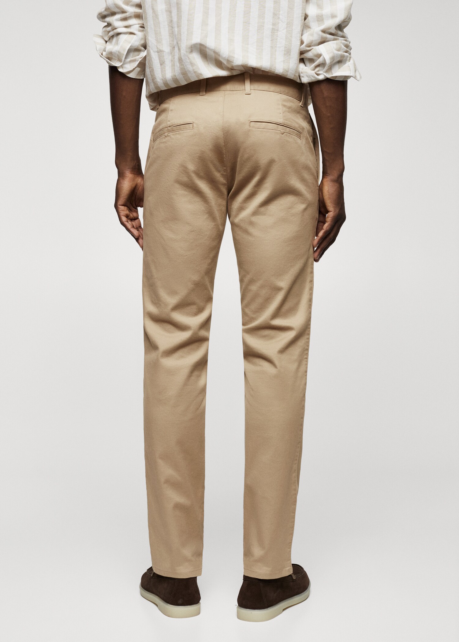 Keprové kalhoty chino slim fit - Zadní strana zboží