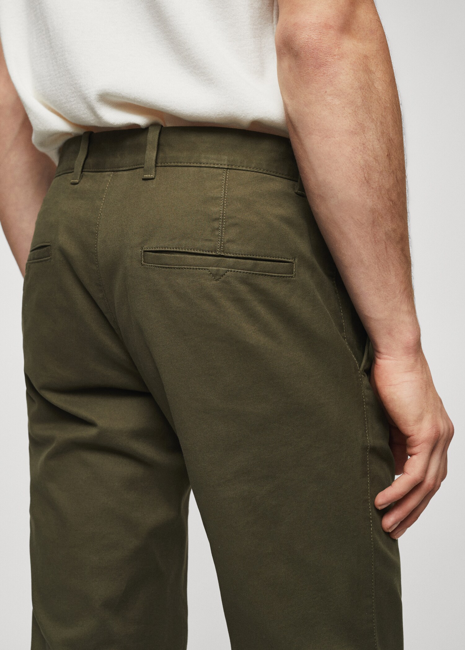 Keprové kalhoty chino slim fit - Detail zboží 2