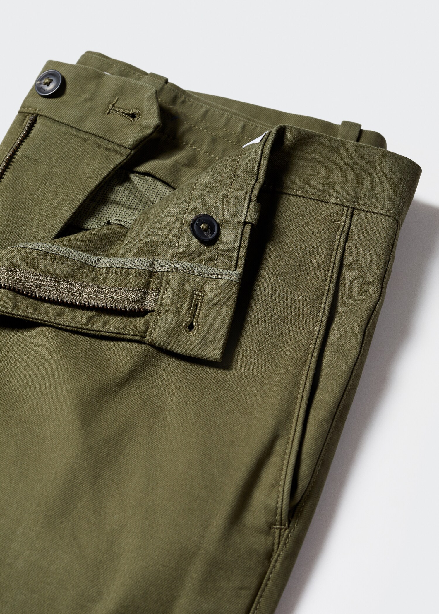 Keprové kalhoty chino slim fit - Detail zboží 8