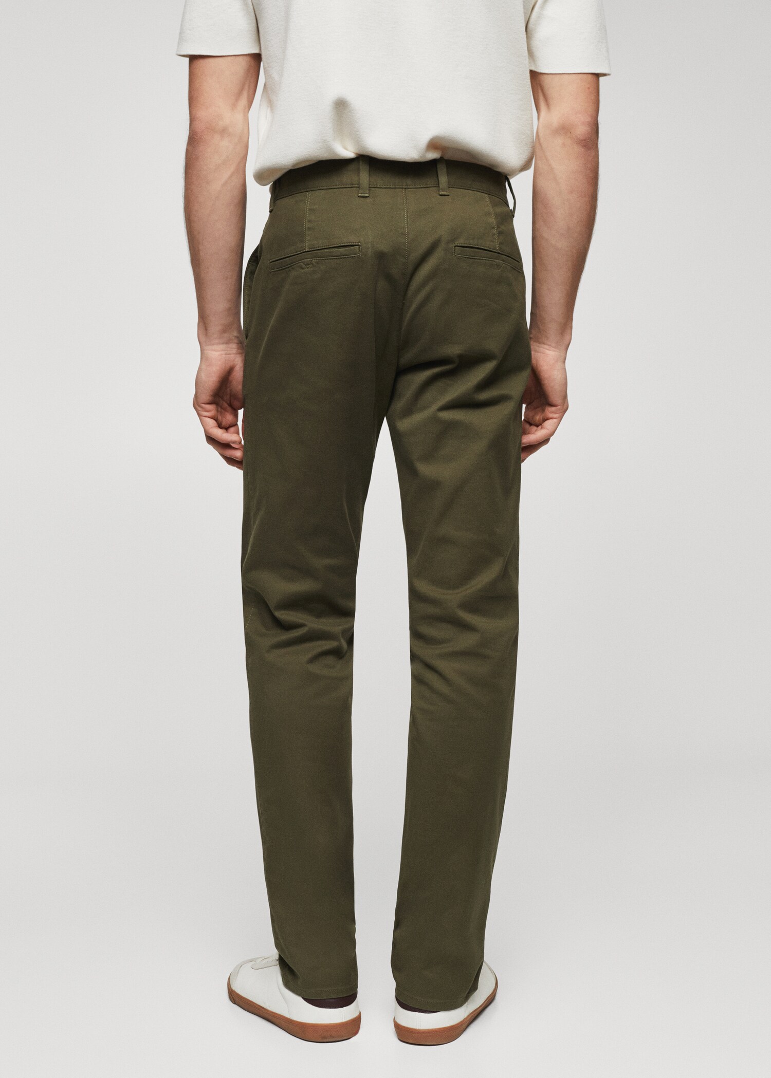 Keprové kalhoty chino slim fit - Zadní strana zboží