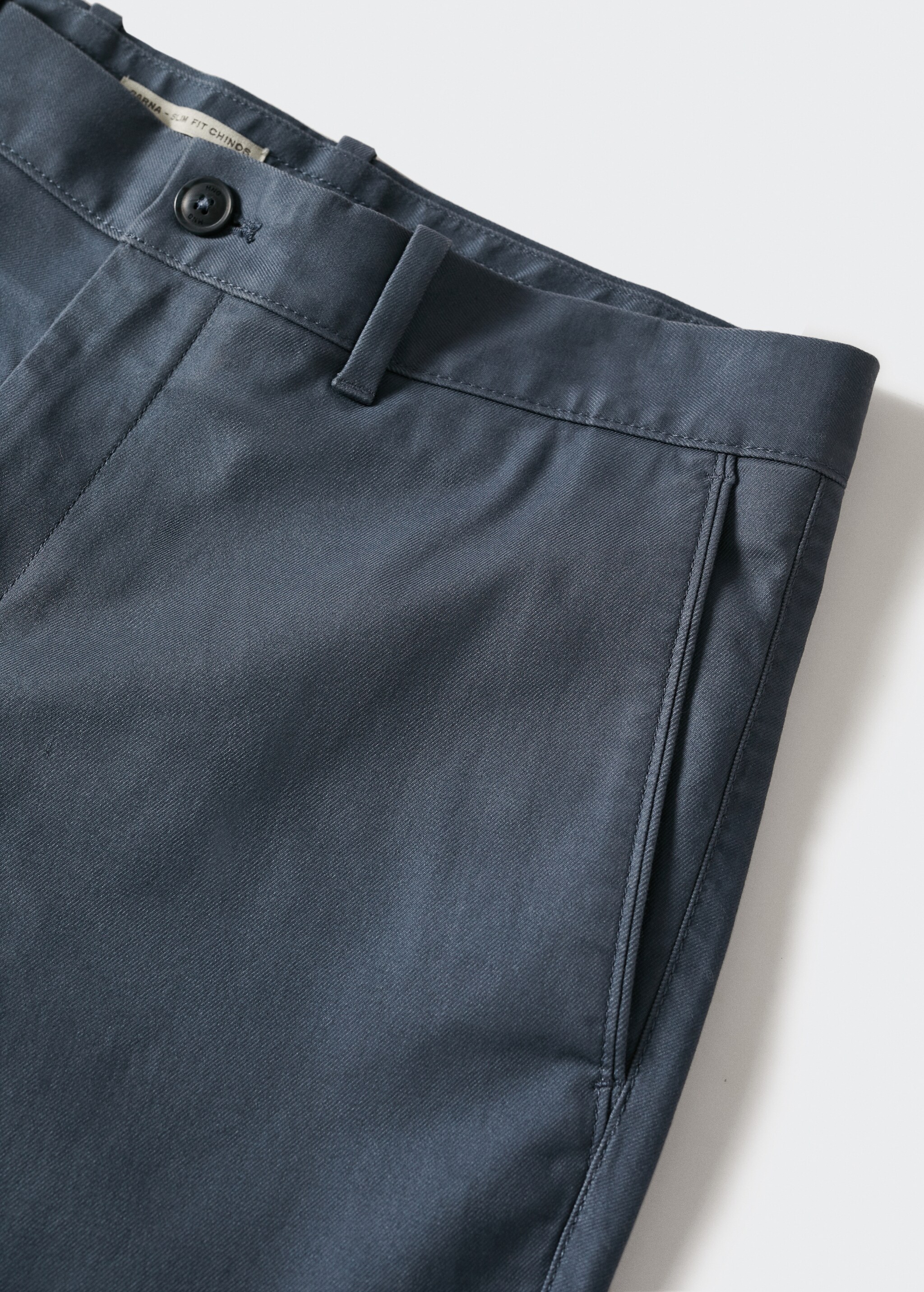 Slim fit serge chino trousers - Details of the article 8