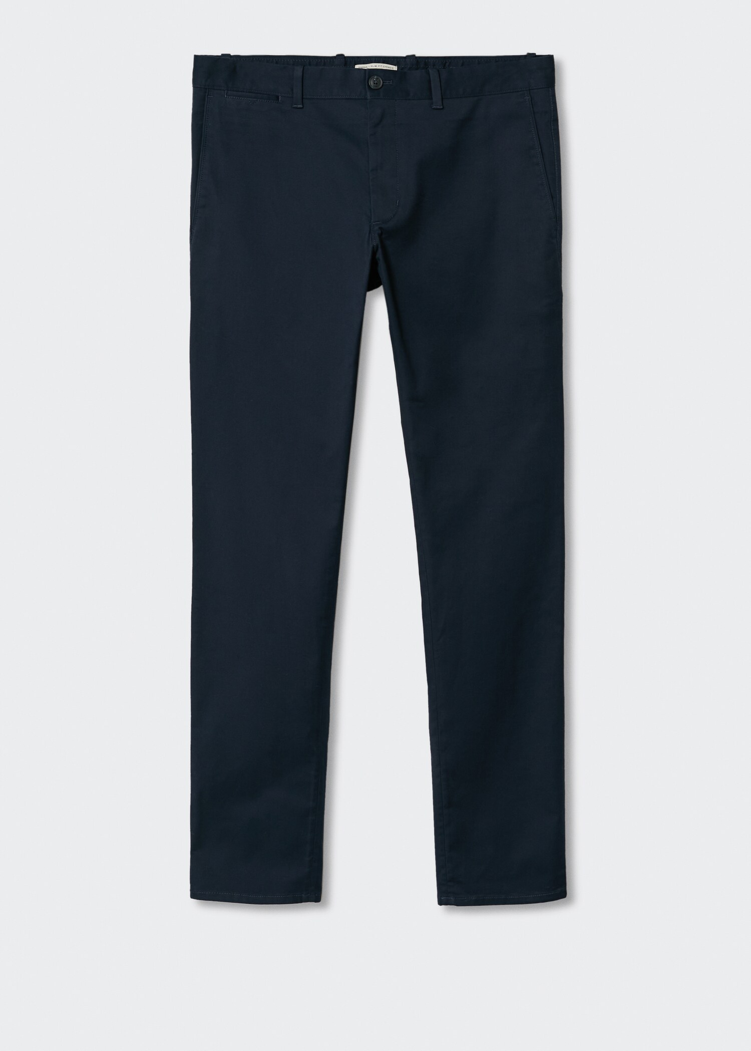 Slim fit serge chino trousers - Article without model