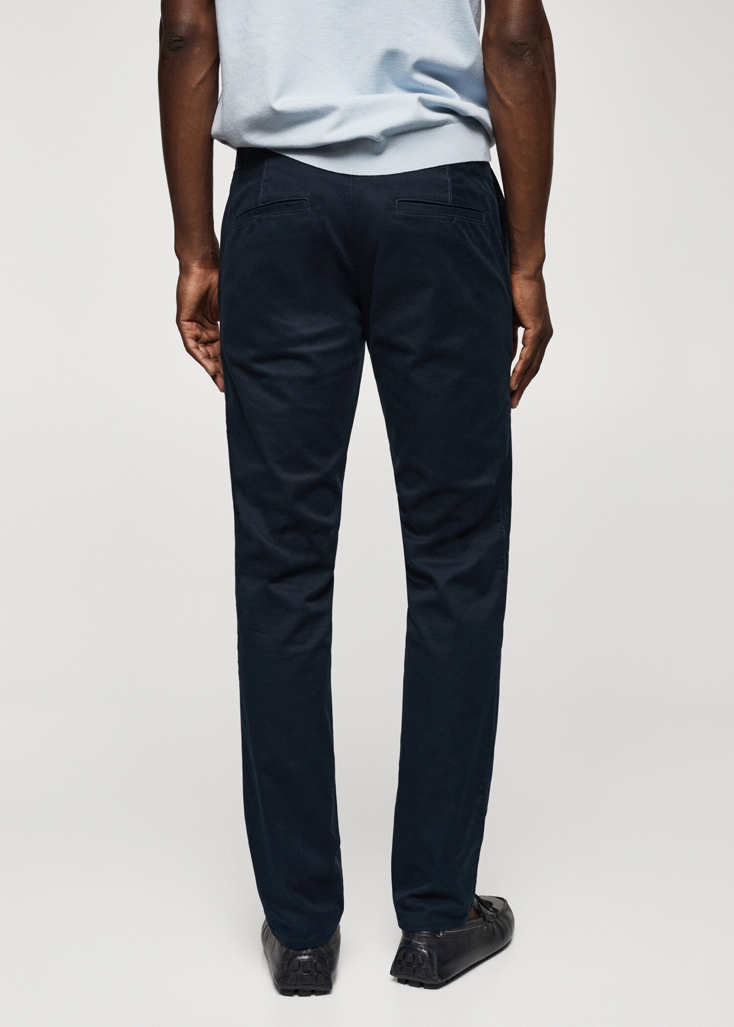 Keprové kalhoty chino slim fit - Zadní strana zboží