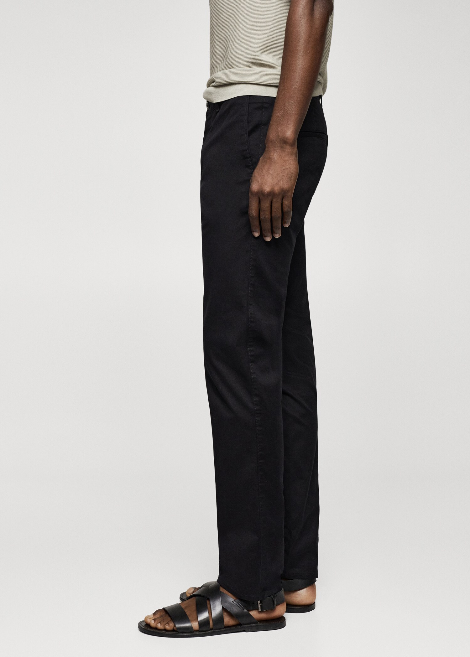 Keprové kalhoty chino slim fit - Detail zboží 2
