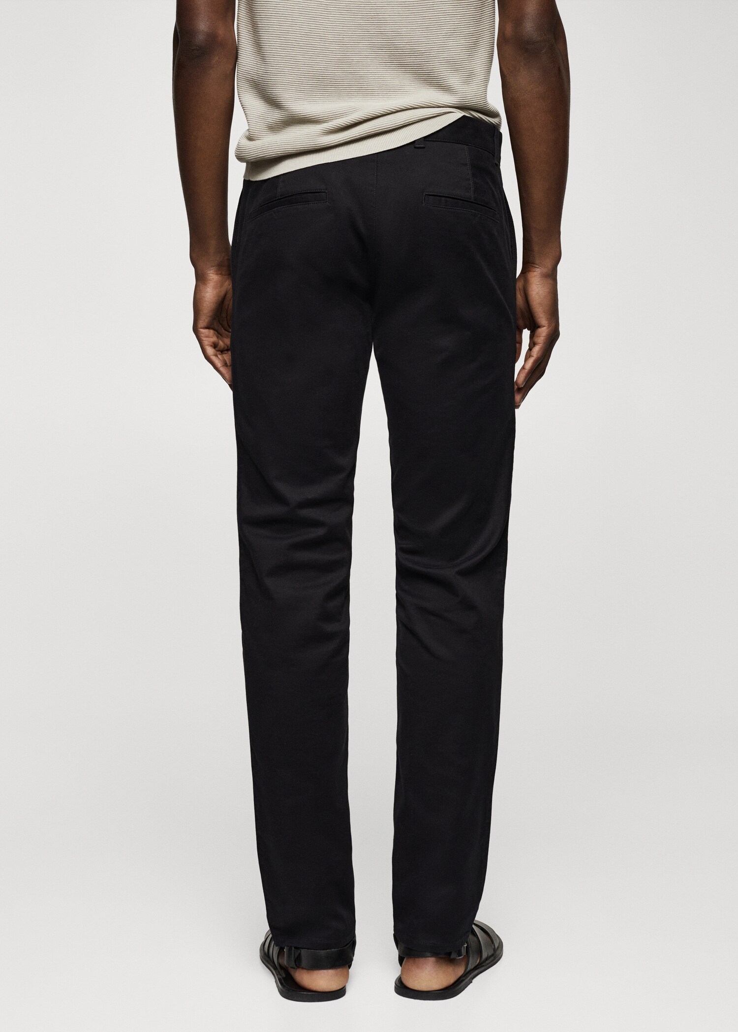 Pantalon chino slim fit serge - Verso de l’article