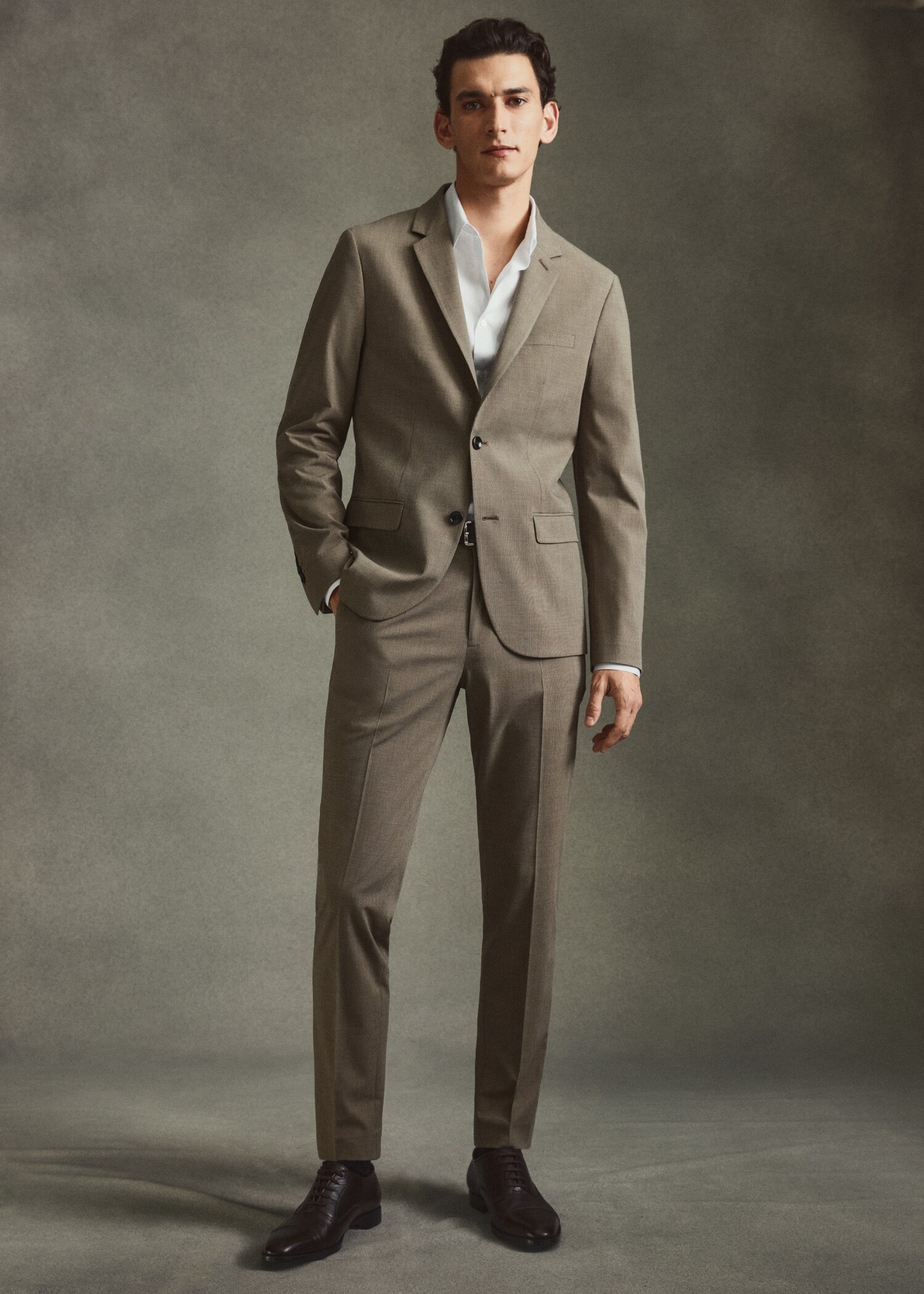 Super slim fit suit trousers - Details of the article 3