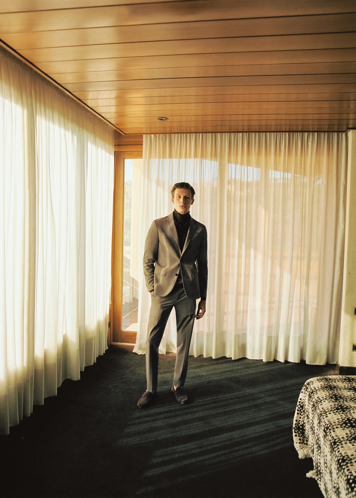 Super slim fit suit trousers - Details of the article 5