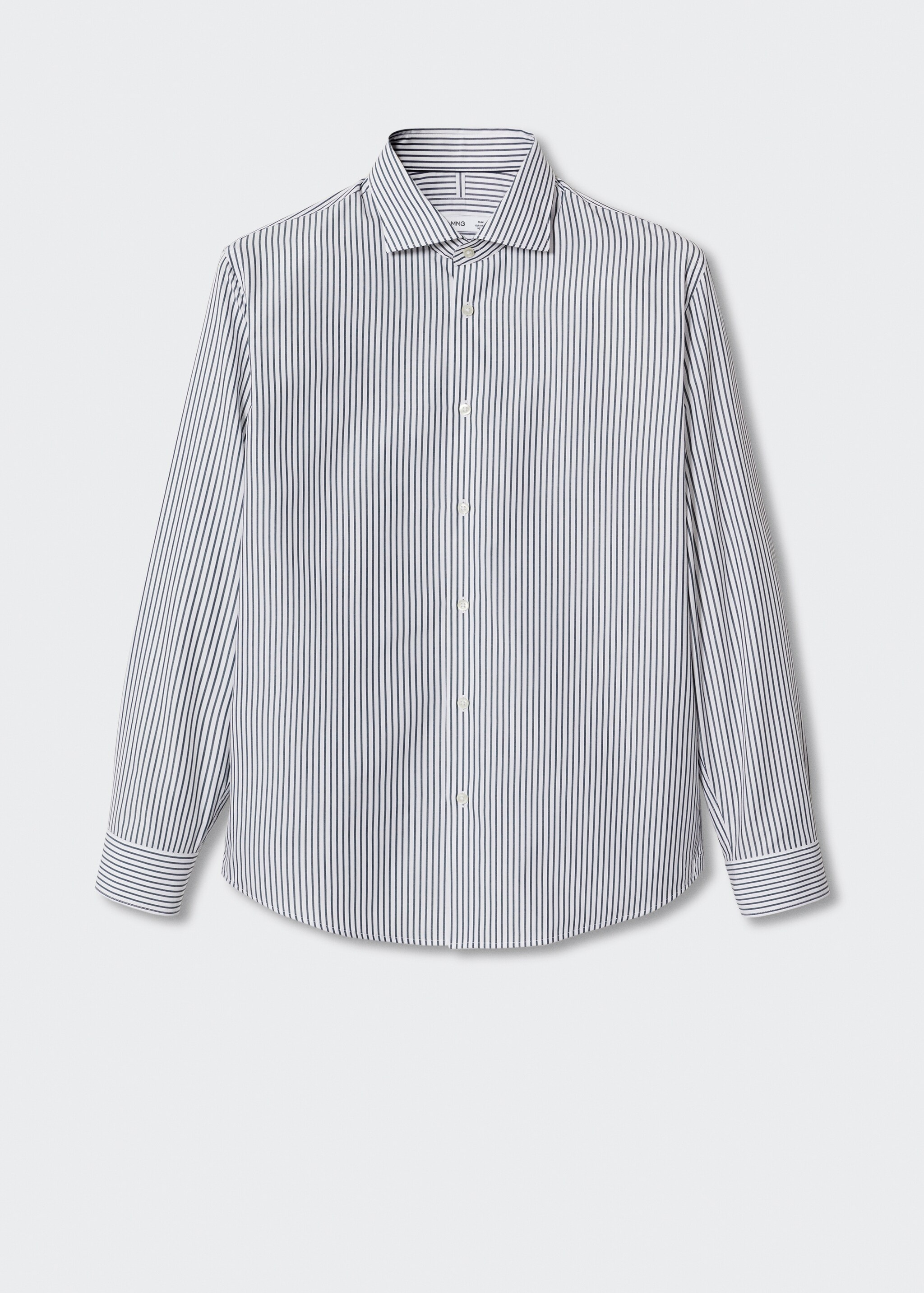Slim fit striped cotton shirt - Article without model