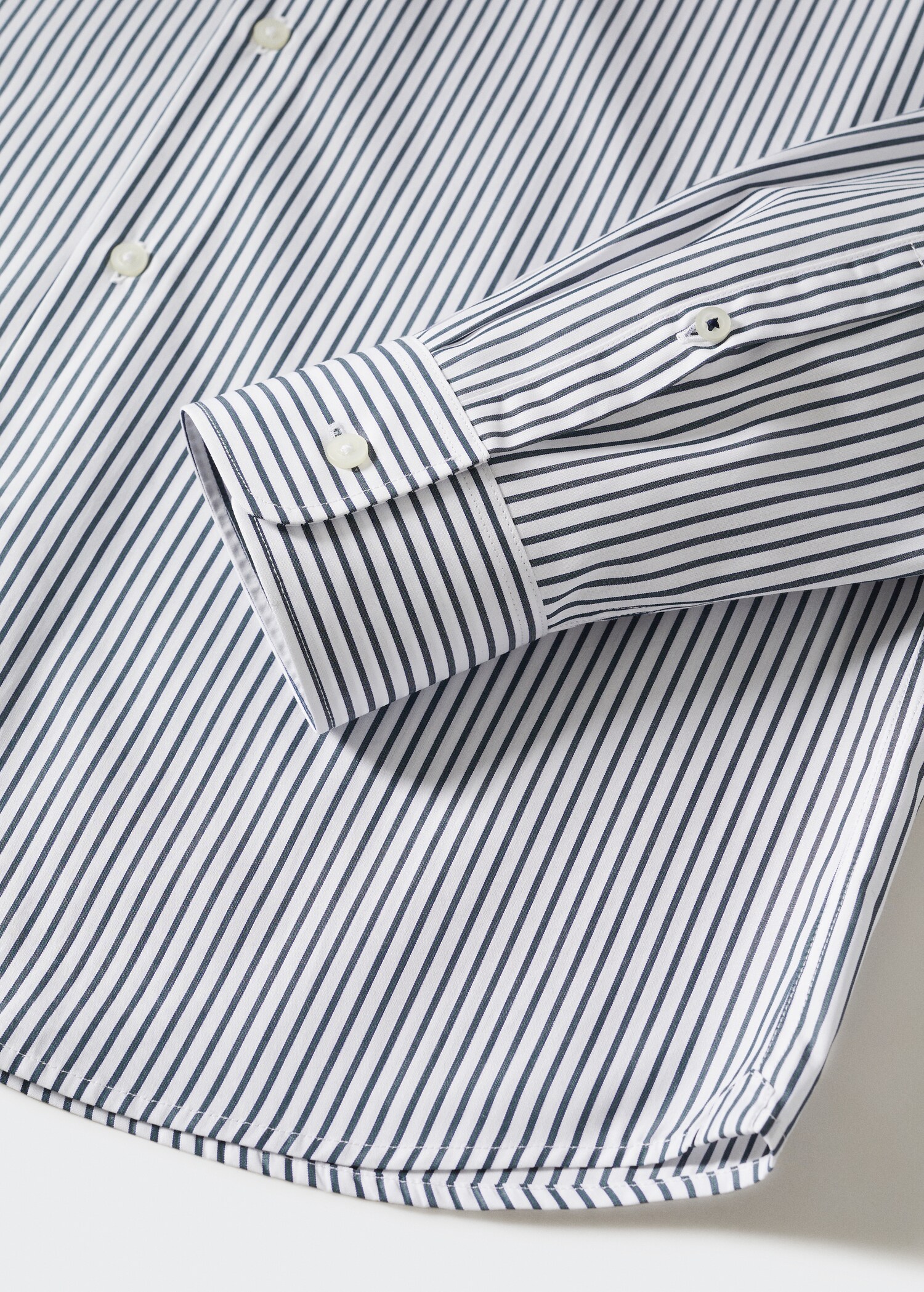 Camisa slim fit cotó ratlles - Detall de l'article 8