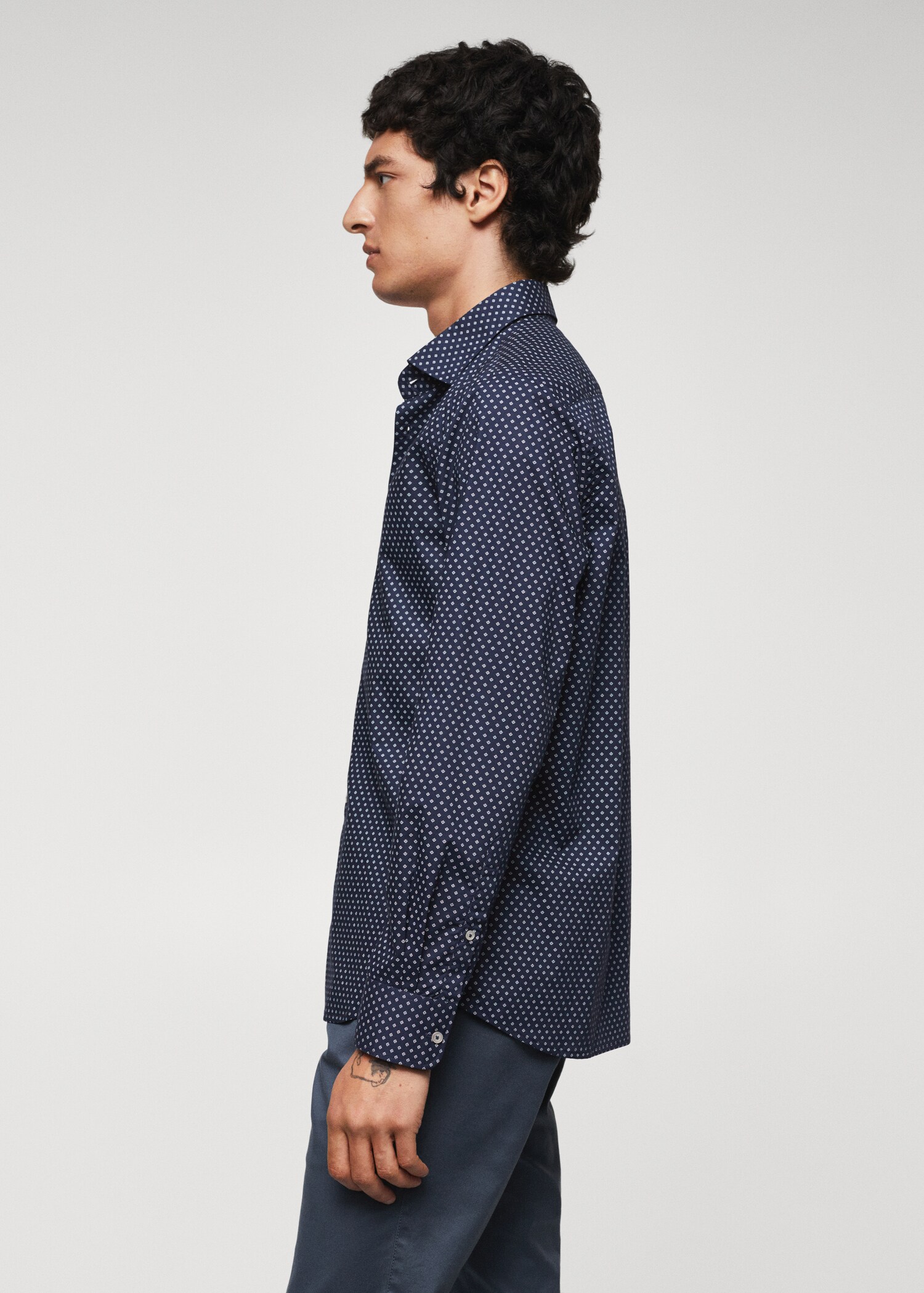 Camisa slim fit estampada - Detalle del artículo 6