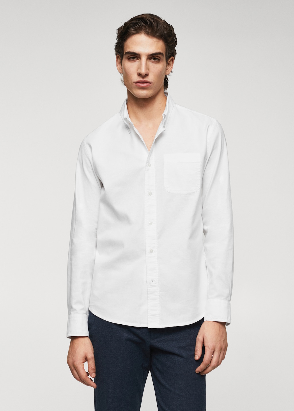 Oxford Camicia Da Uomo A Maniche Lunghe, Da Lavoro, Da Uomo