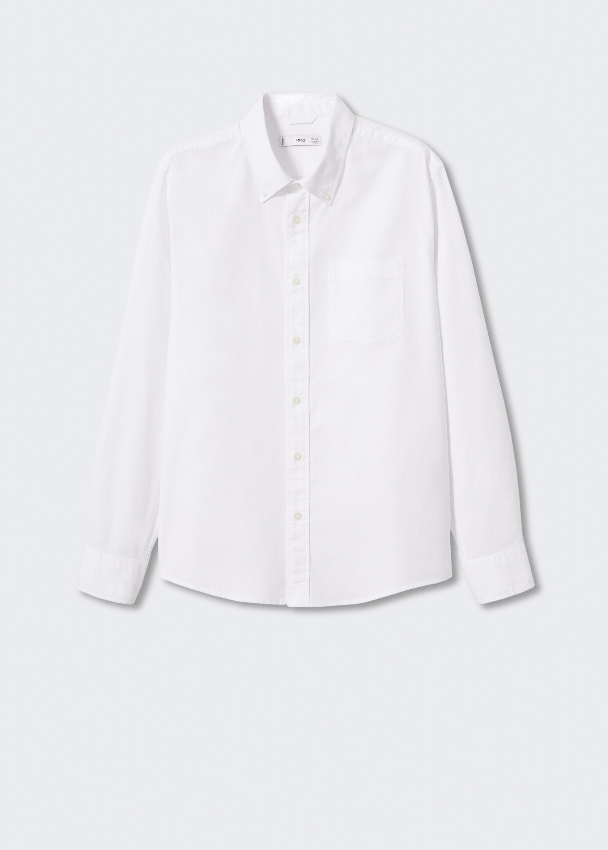 Skjorte regular fit Oxford bomull - Artikkel uten modell