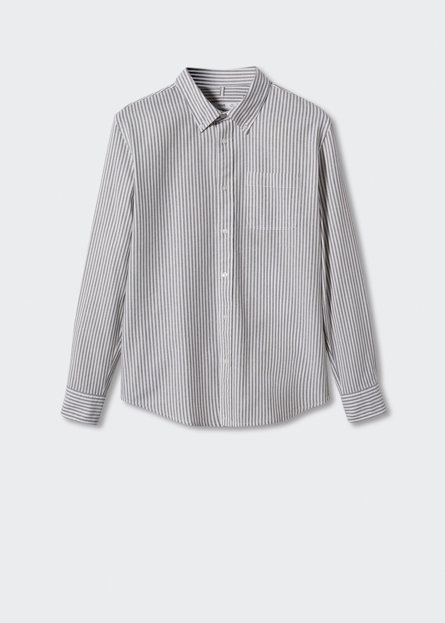 Regular-fit cotton striped shirt - Article without model