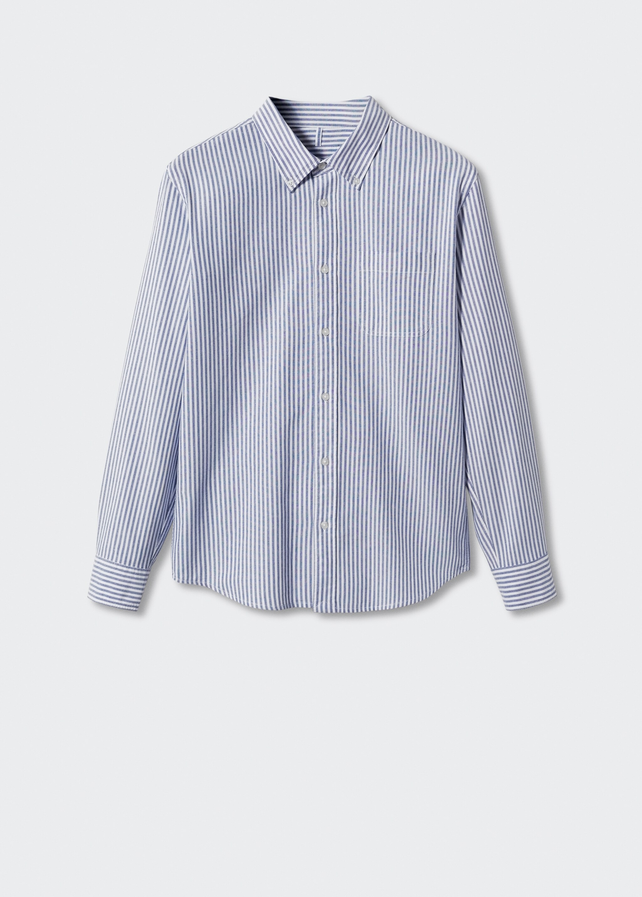 Regular-fit cotton striped shirt - Article without model