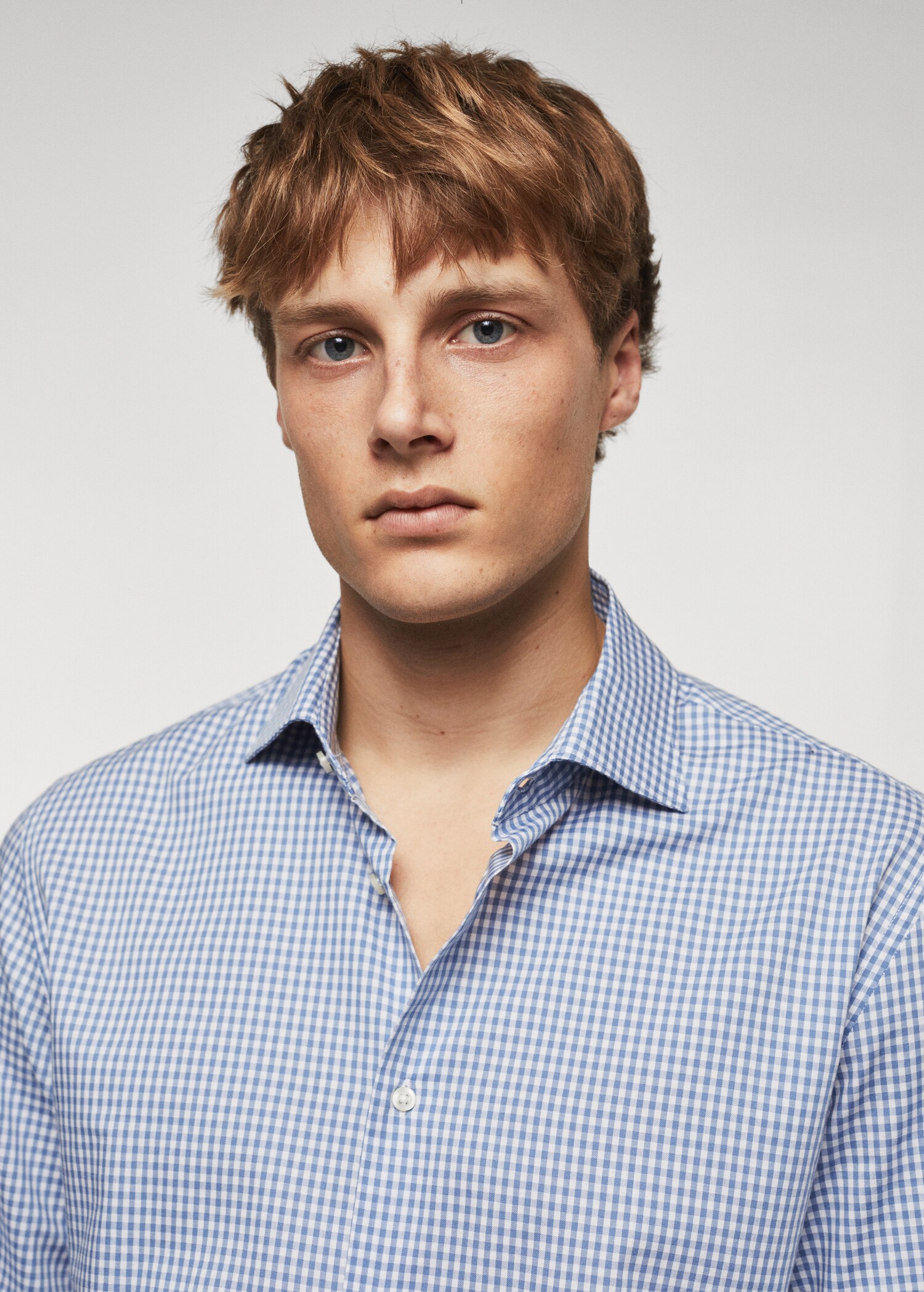 Gingham check cotton shirt - Details of the article 1