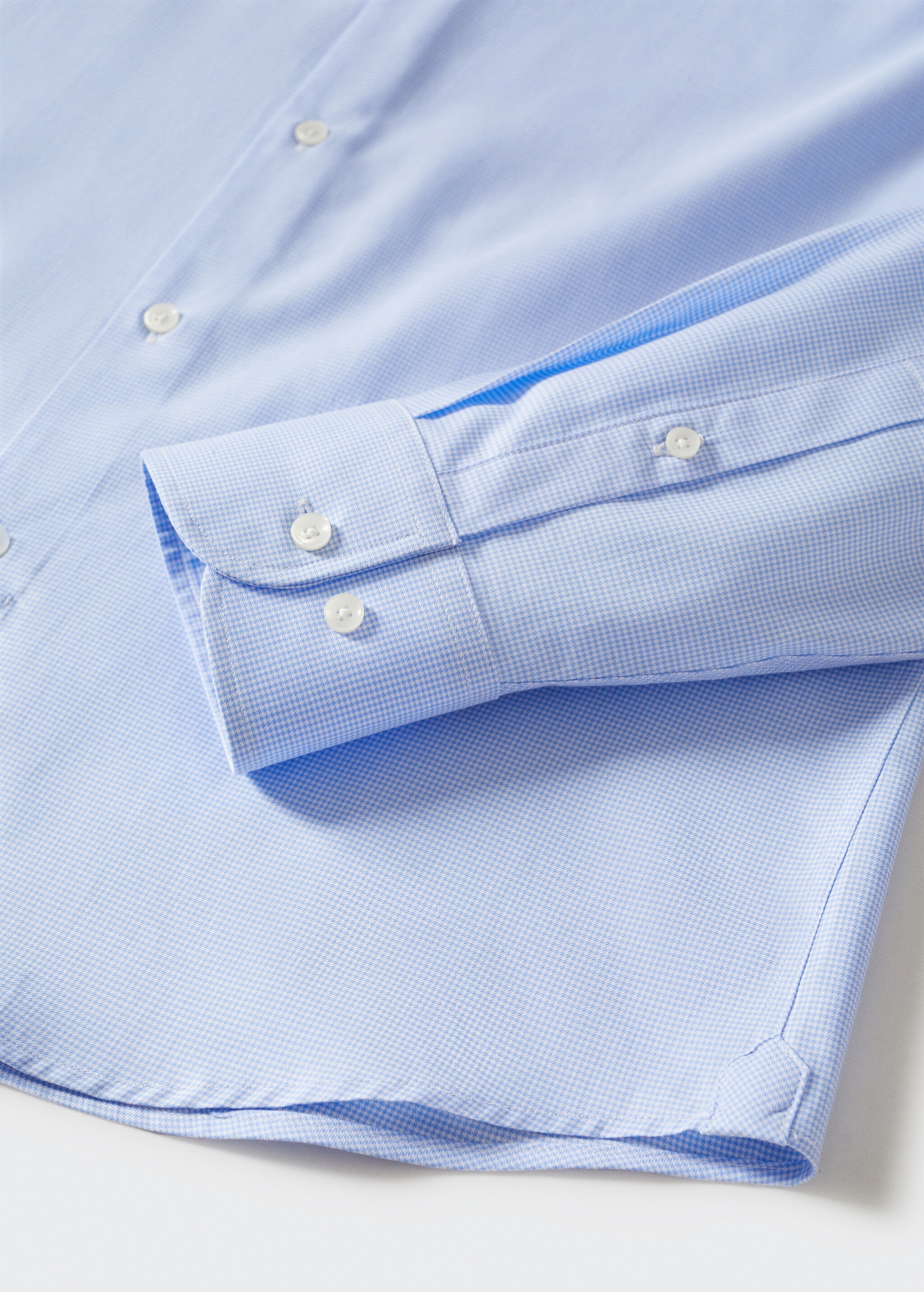 Micro-structure slim-fit suit shirt - Details of the article 8