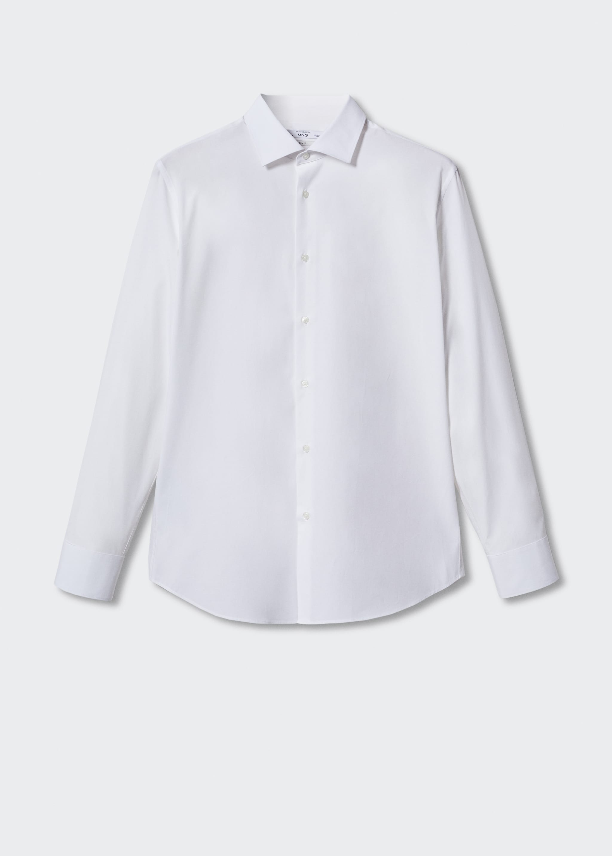 Slim fit stretch cotton suit shirt - Article without model