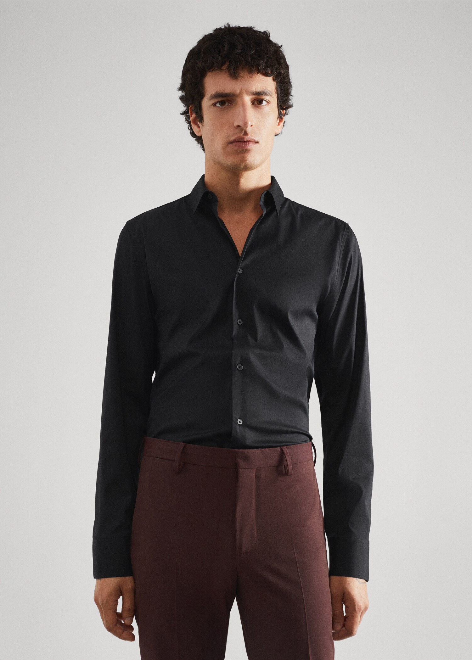 Chemise costume super slim fit - Plan moyen