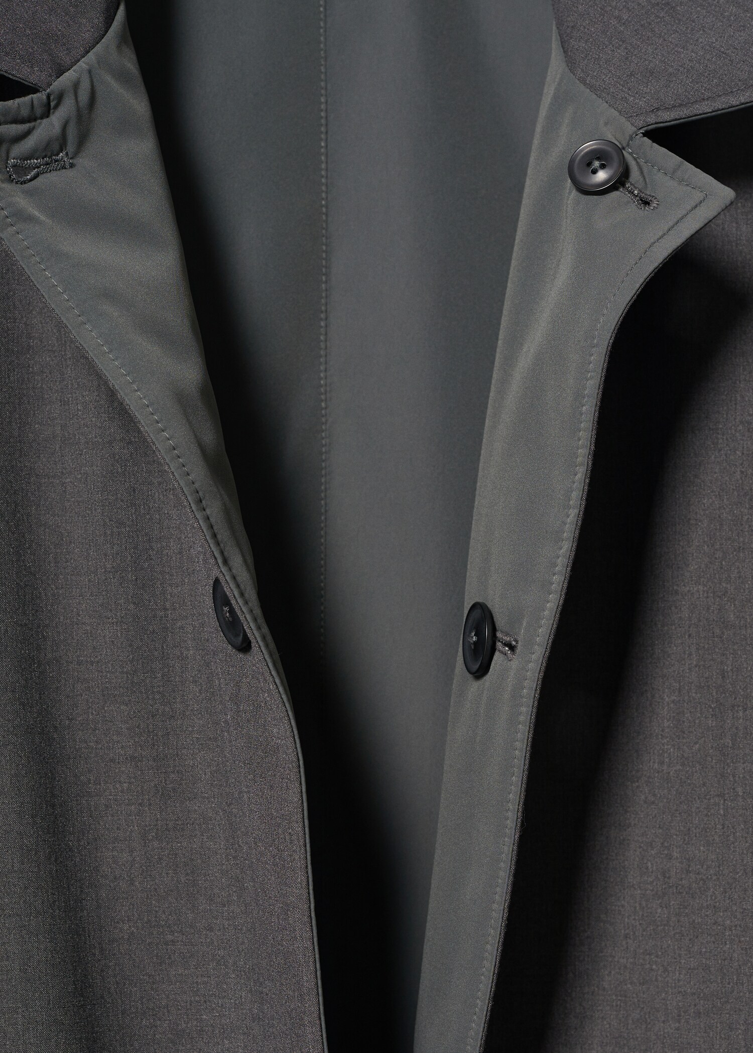 Reversible wool trench coat - Details of the article 8
