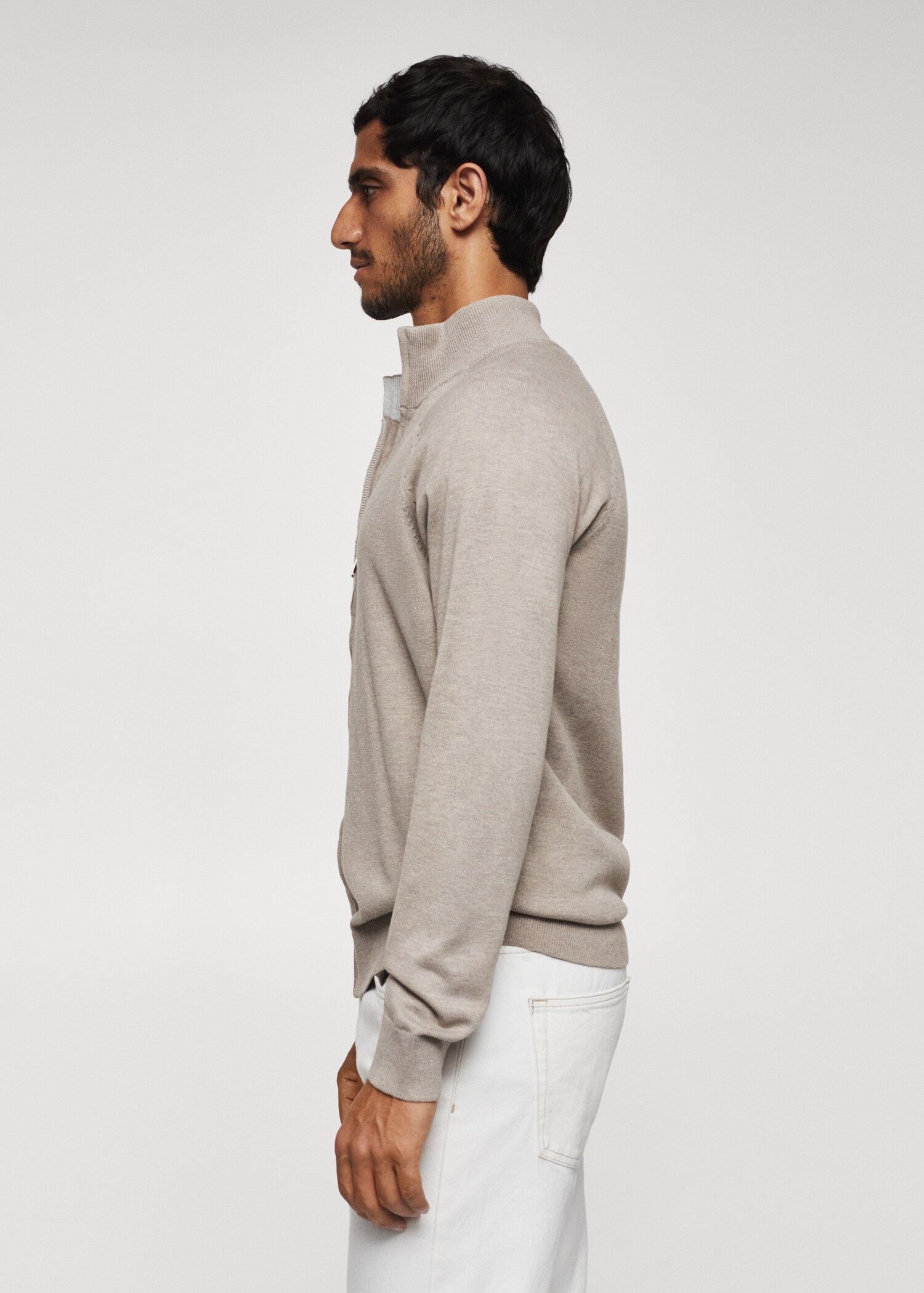 Zipped cotton cardigan - Details of the article 6
