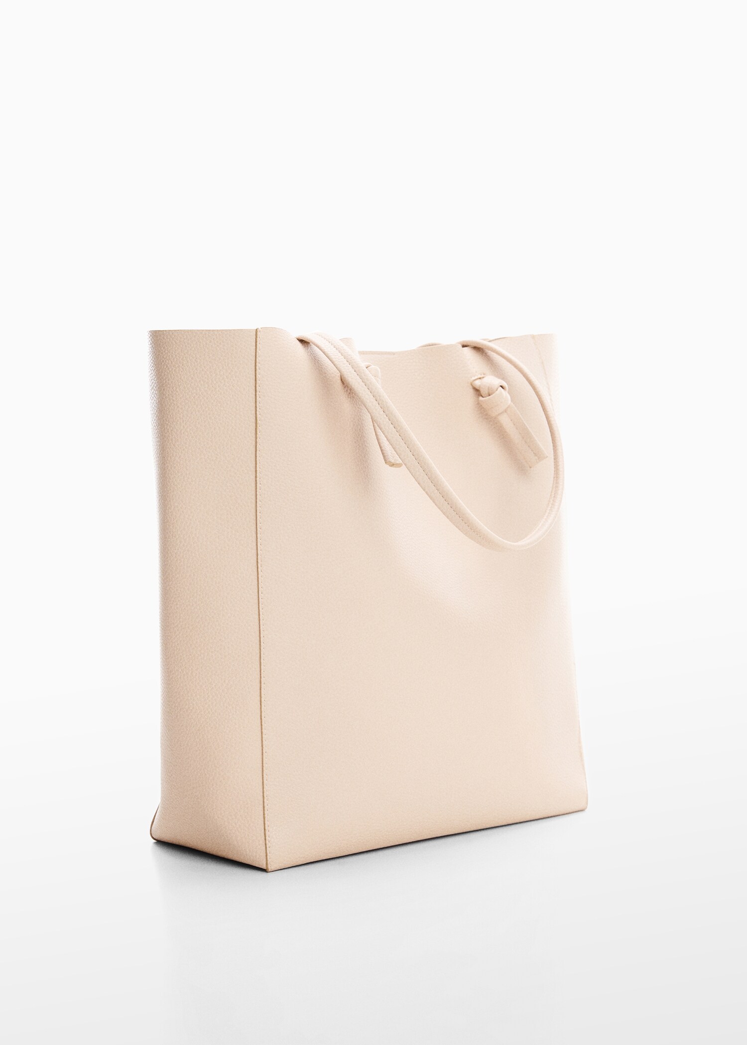 Knot handle shopper bag - Medium plane