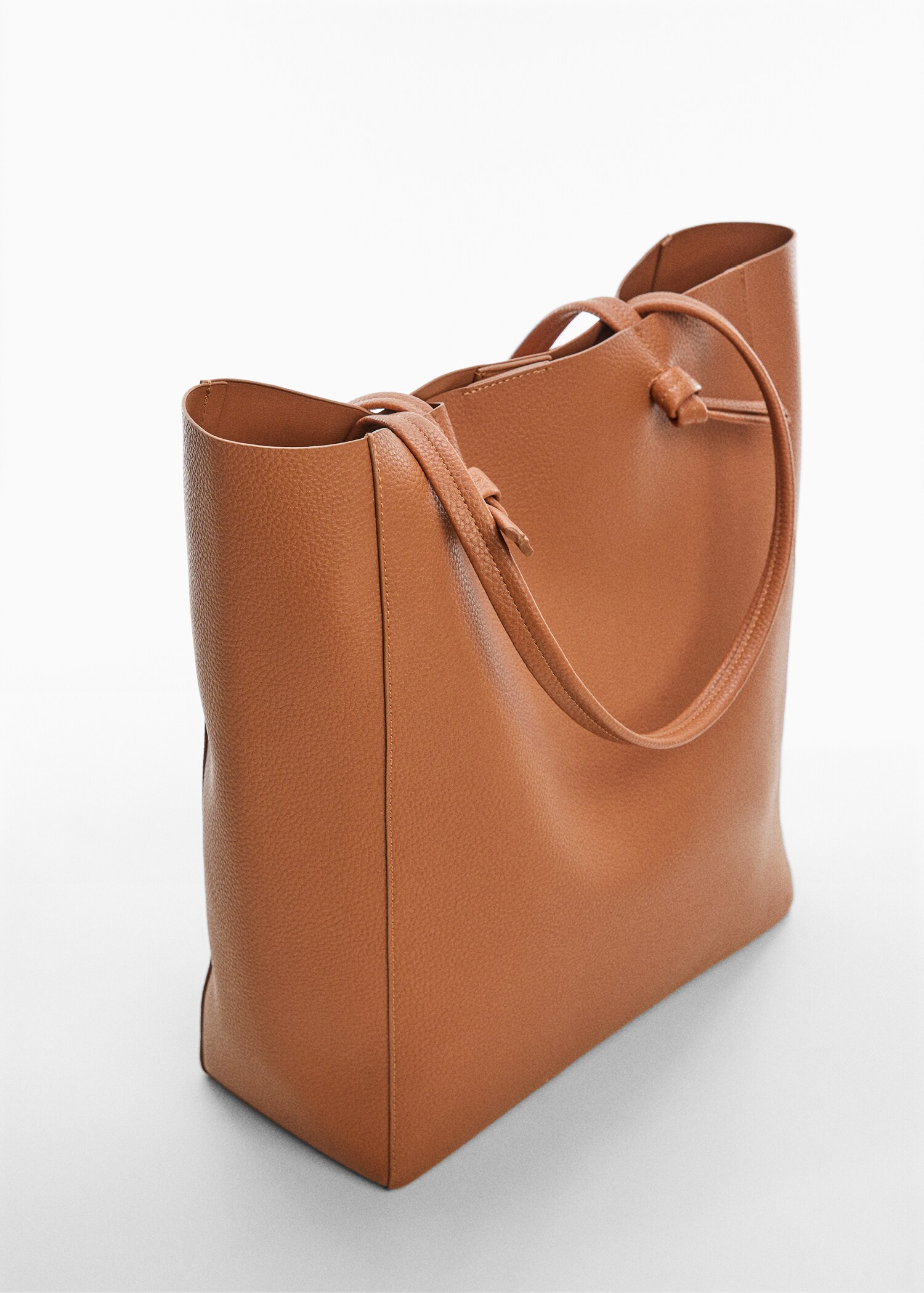 Knot handle shopper bag - Medium plane