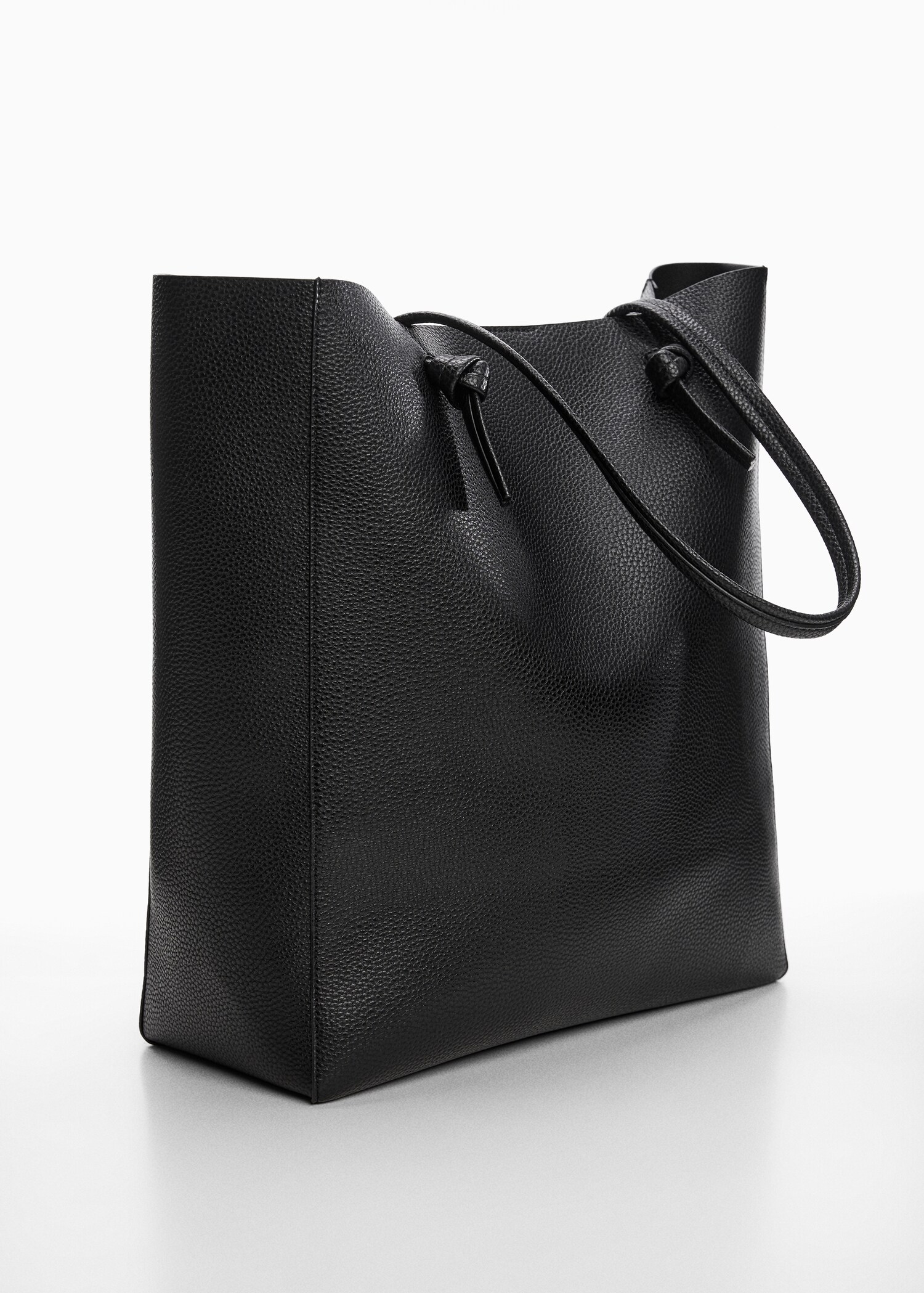 Knot handle shopper bag - Medium plane