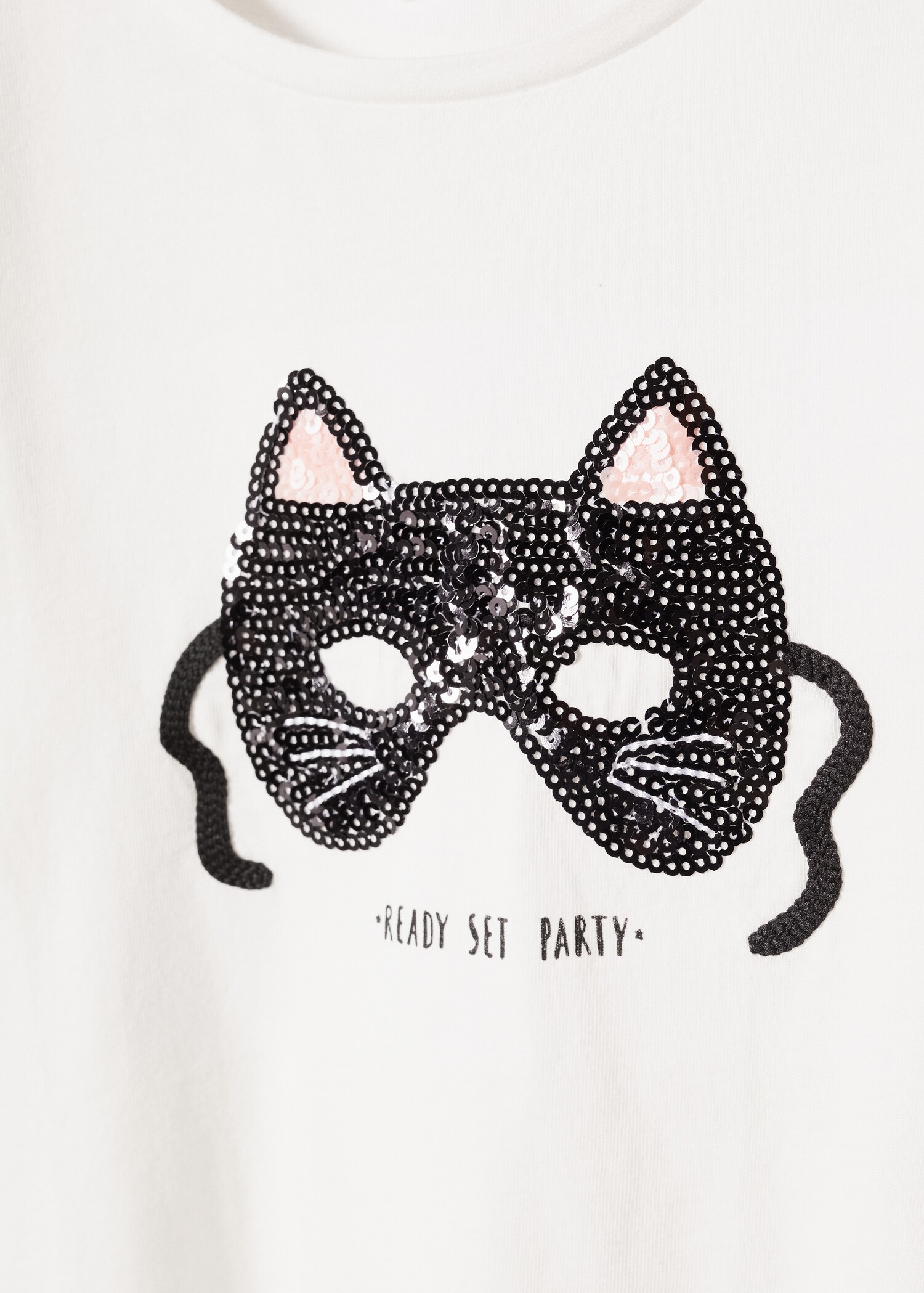 Langärmliges T-Shirt mit Pailletten - Detail des Artikels 0