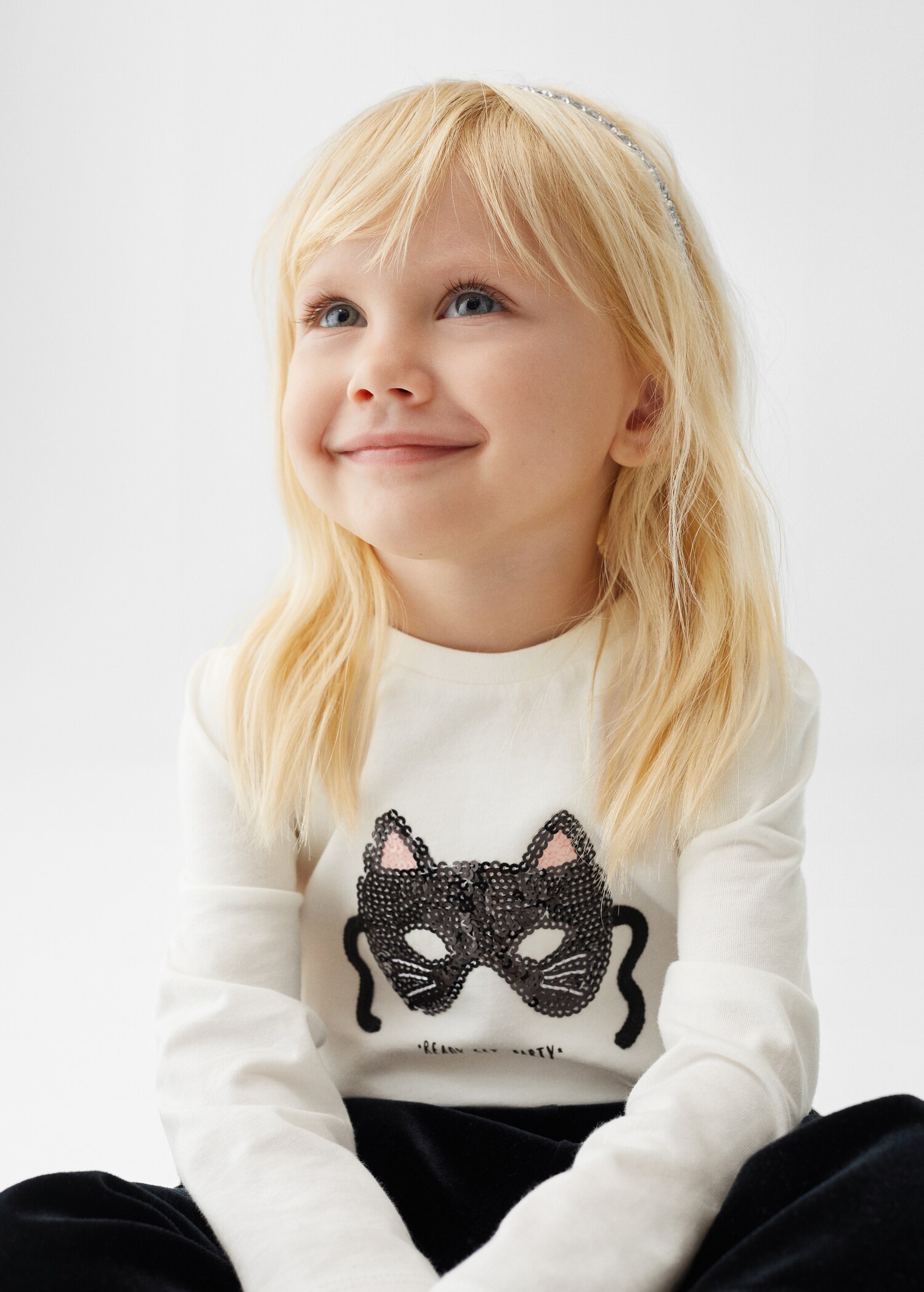 Langärmliges T-Shirt mit Pailletten - Detail des Artikels 1