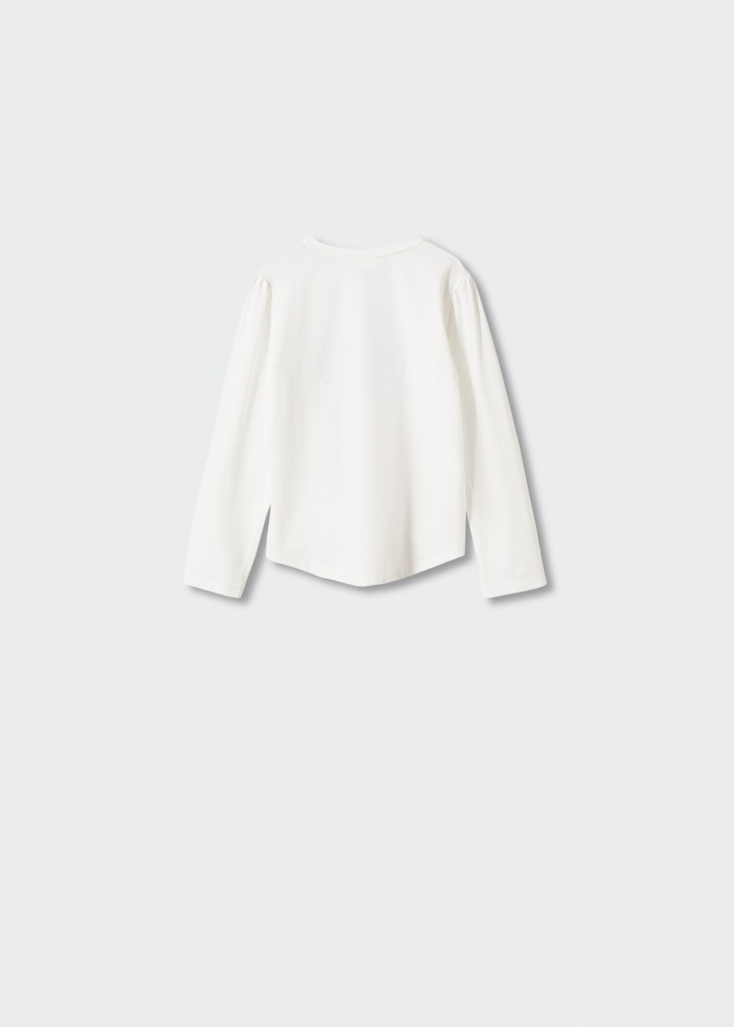 Langärmliges T-Shirt mit Pailletten - Rückseite des Artikels