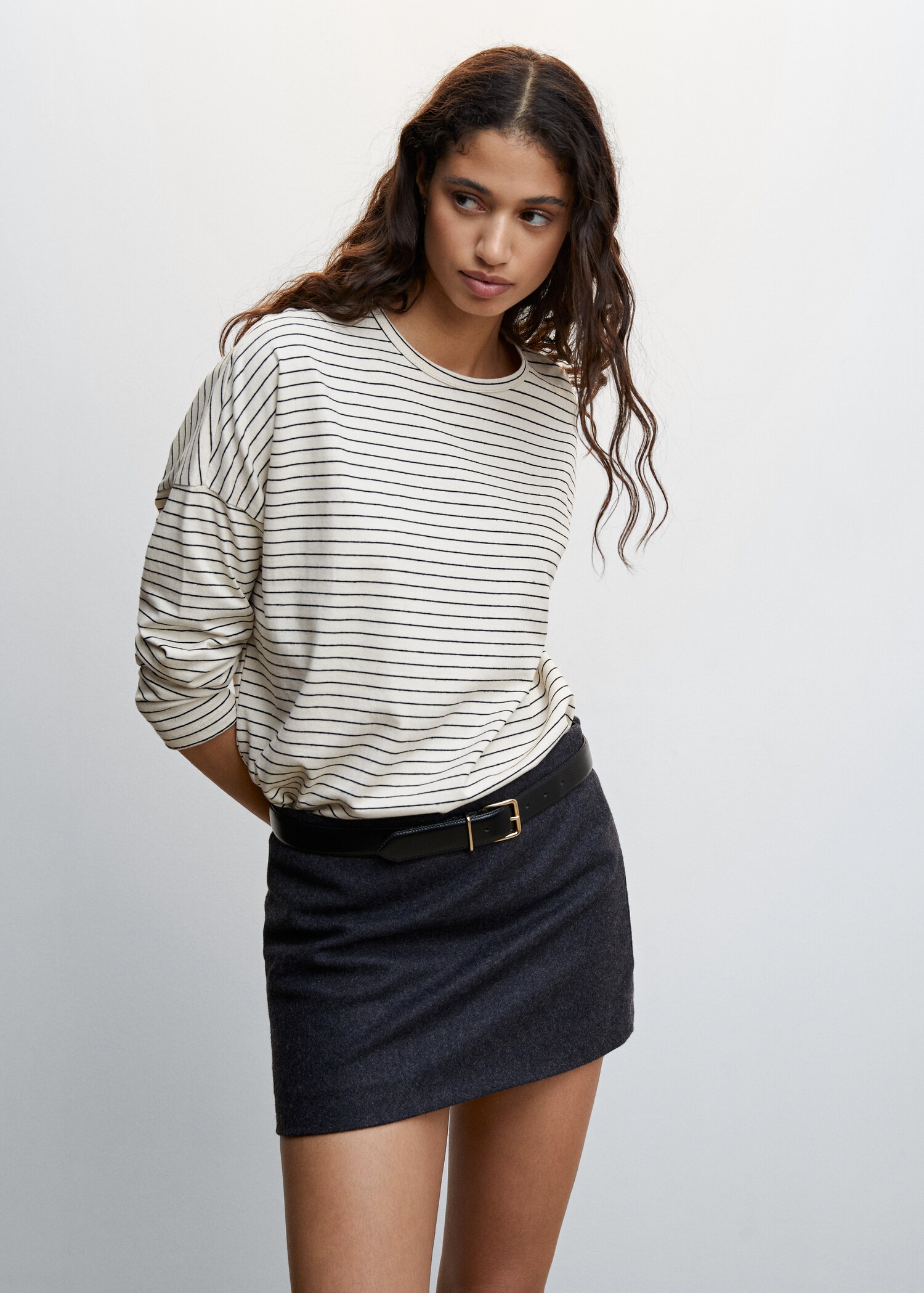 Oversized long-sleeved t-shirt - Medium plane
