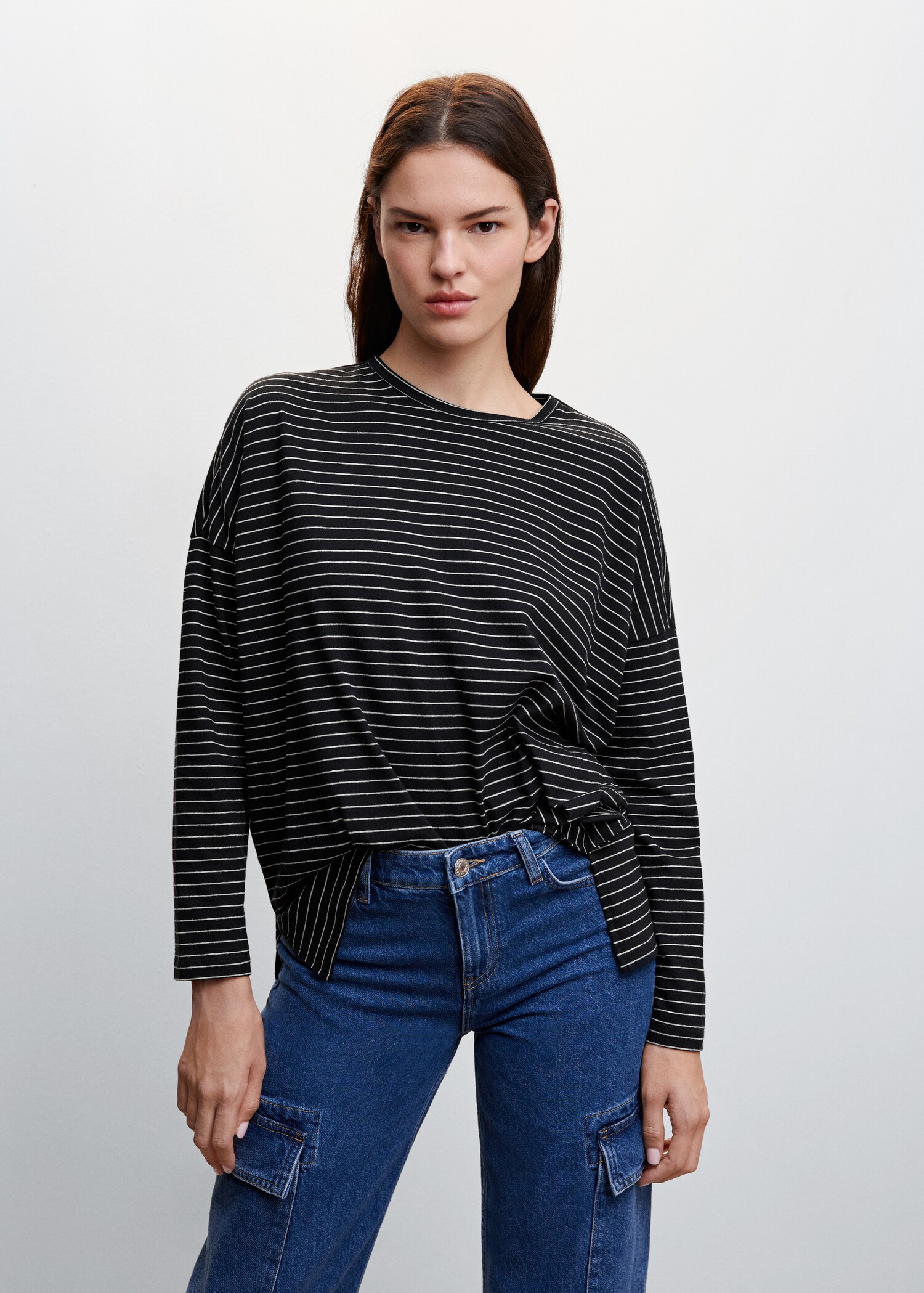 Oversized long-sleeved t-shirt - Medium plane