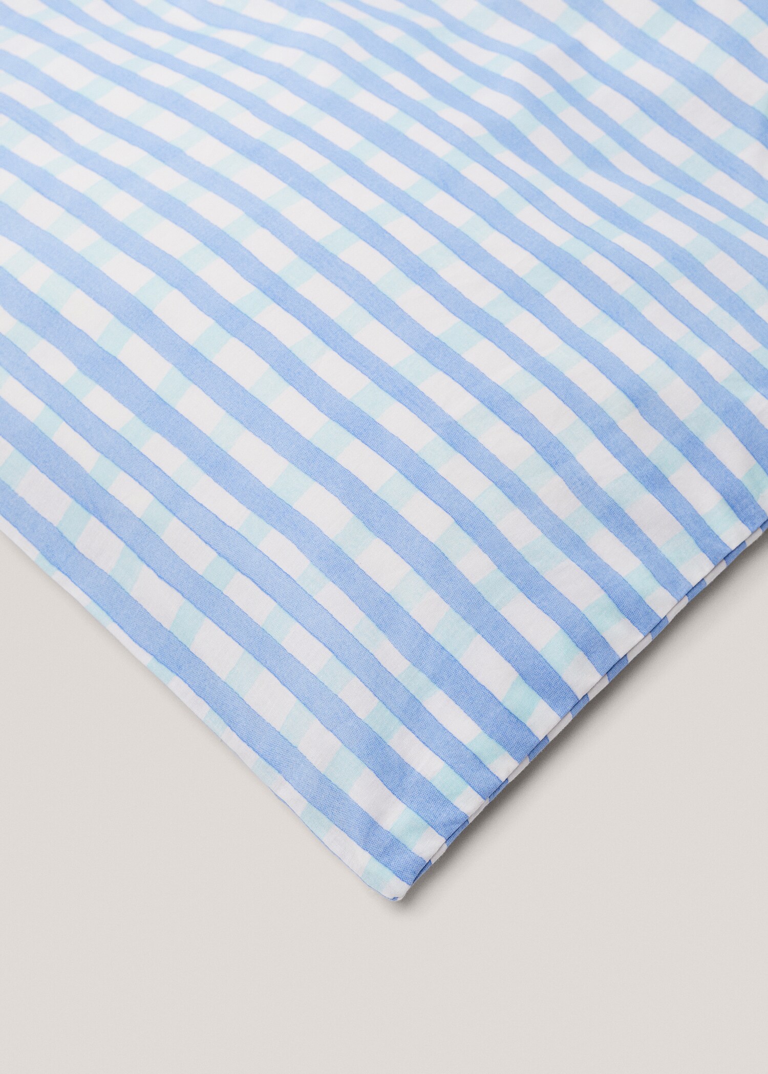 Poszwa na kołdrę z nadrukiem w kratkę łóżko 150/160cm - Szczegóły artykułu 3