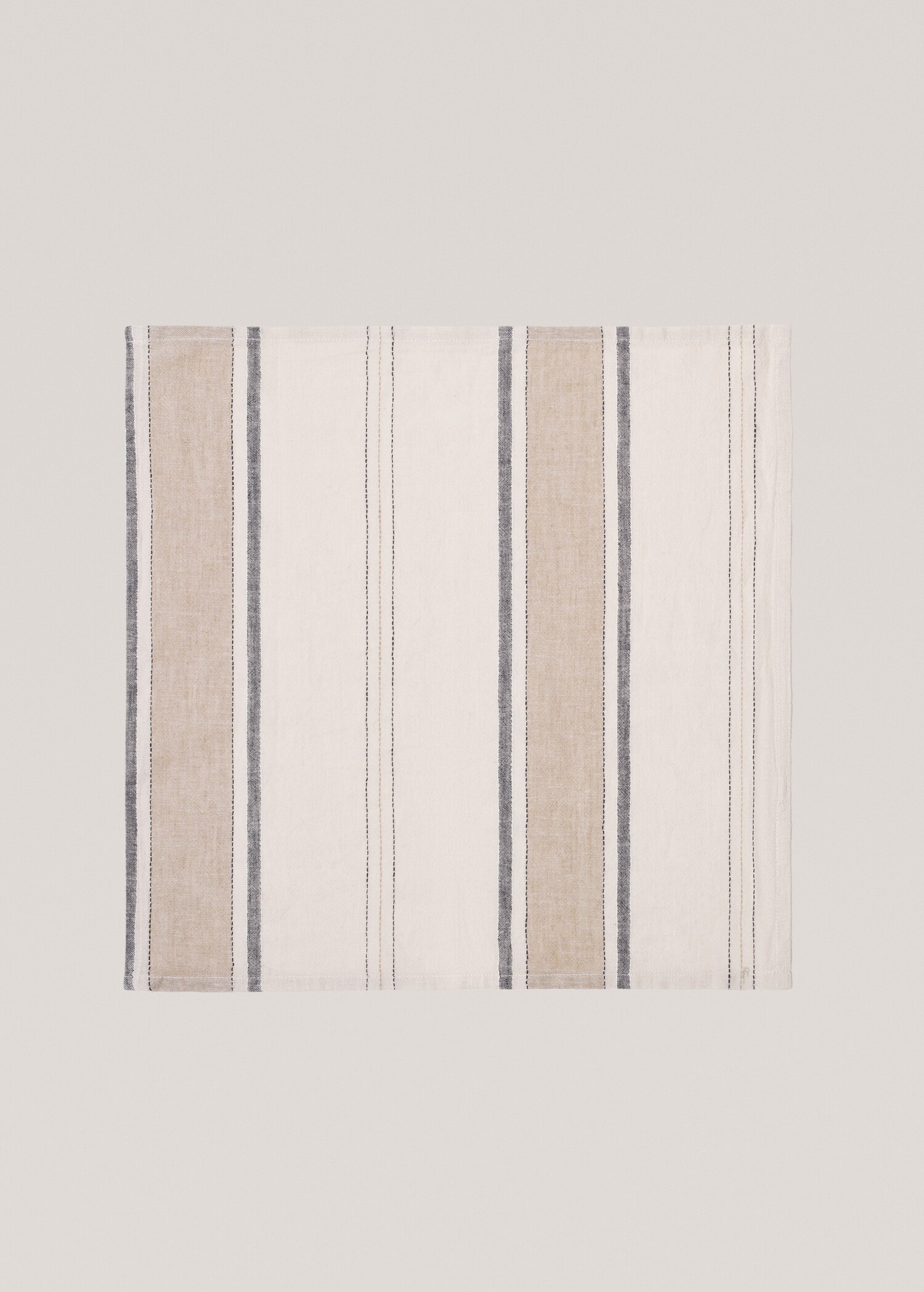Pack of 2 cotton and linen napkins  - Article without model