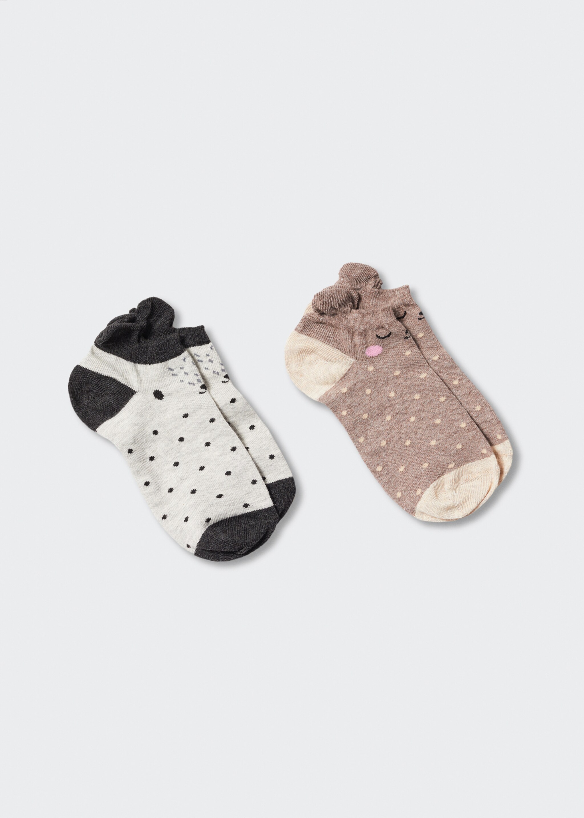 2 pack printed socks - Article without model, Grey. Ref: 47011317-00.