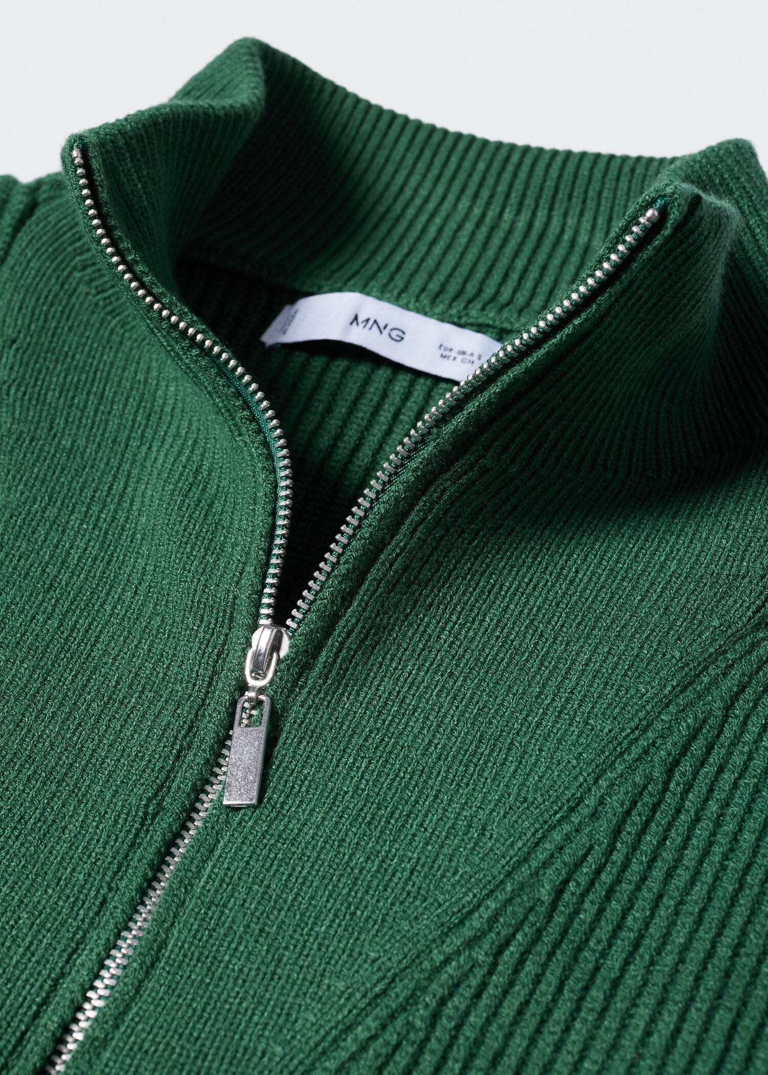 High neck sweater with zip - Details of the article 8
