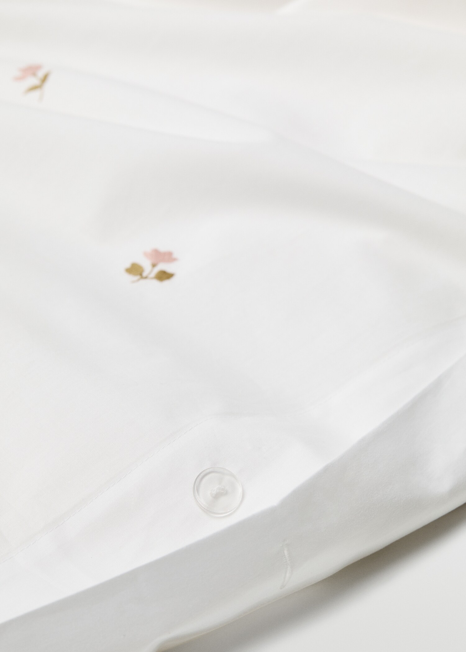 Påslakan broderade blommor 180 cm säng - Detaljer om artikeln 3