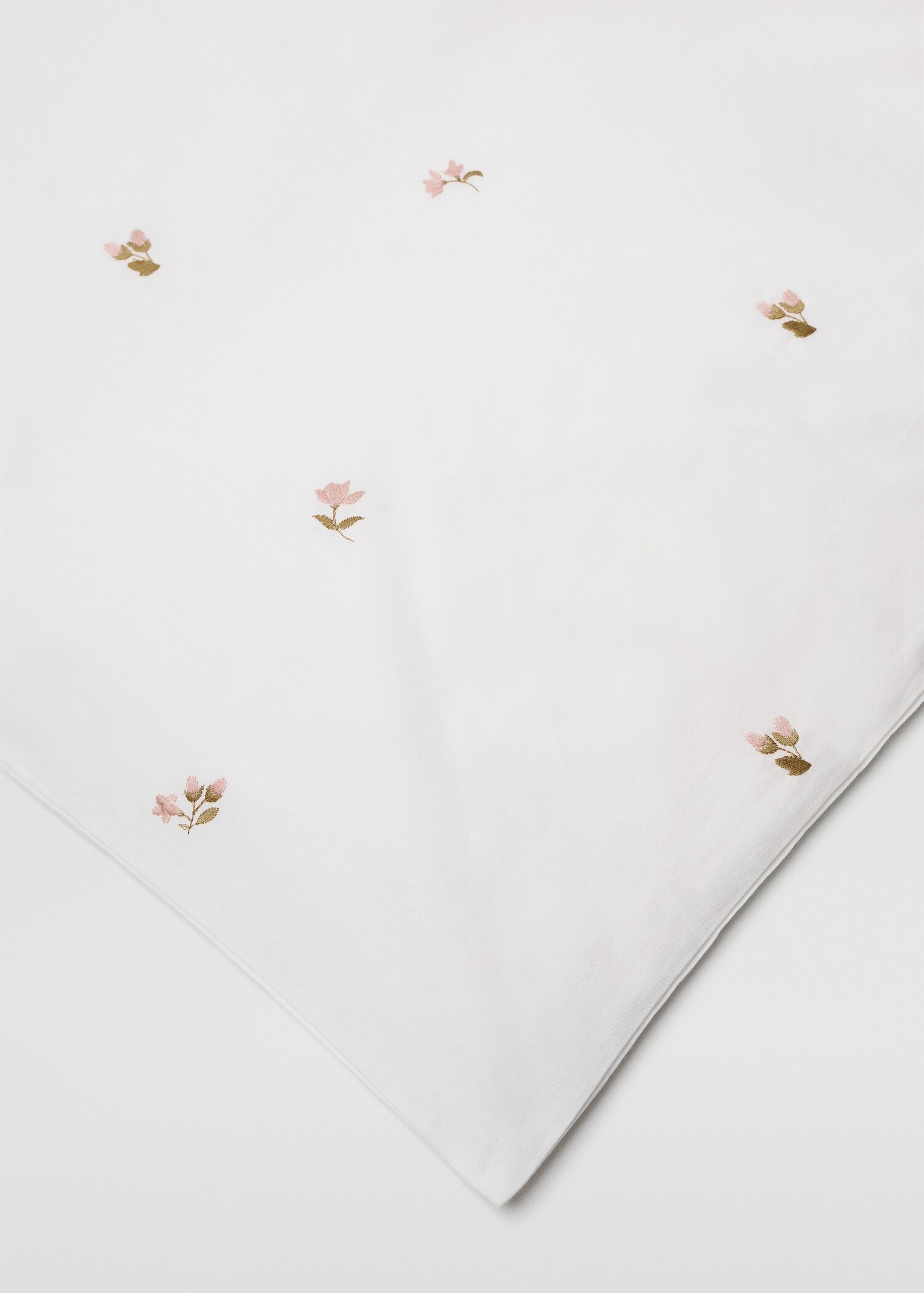 Påslakan broderade blommor 180 cm säng - Detaljer om artikeln 4