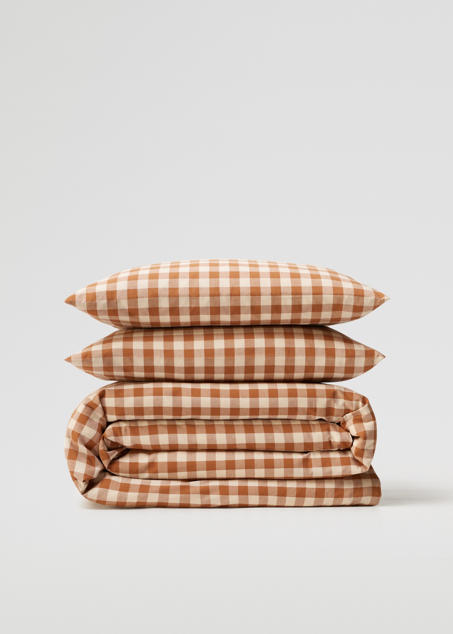 Bettbezug aus 100 % Baumwolle mit Vichy-Karomustser für 135 cm Bett - Artikel ohne Model