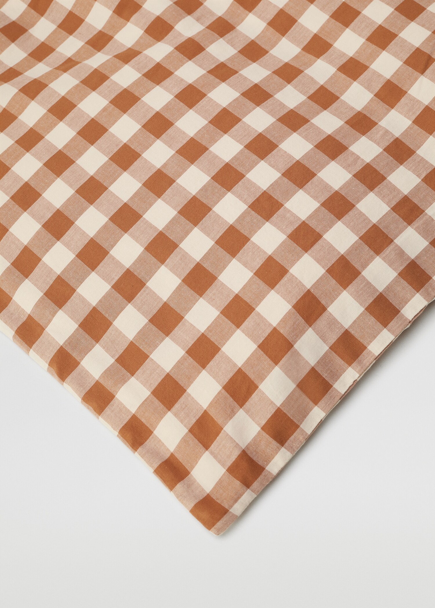 Bettbezug aus 100 % Baumwolle mit Vichy-Karomustser für 135 cm Bett - Detail des Artikels 3