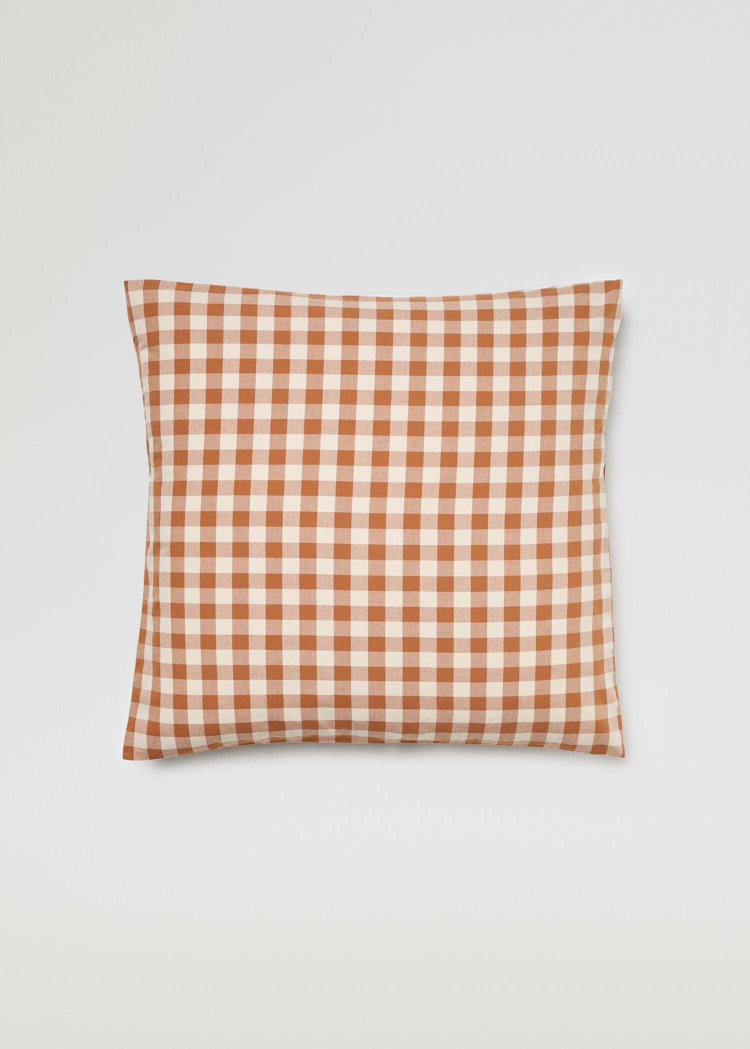 100% cotton gingham check cushion covers 60x60cm (Pack of 2) - Article without model