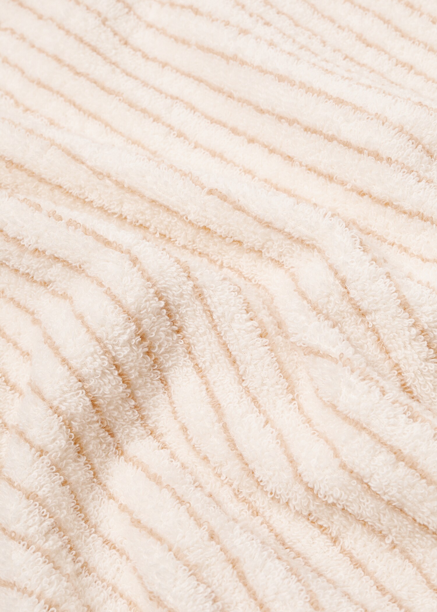 Striped 100% cotton bath towel 35.43x59.06 in - Details of the article 1
