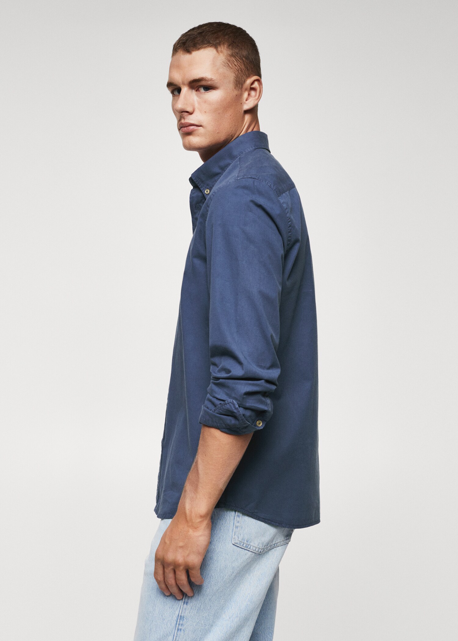 Slim fit cotton shirt - Details of the article 6