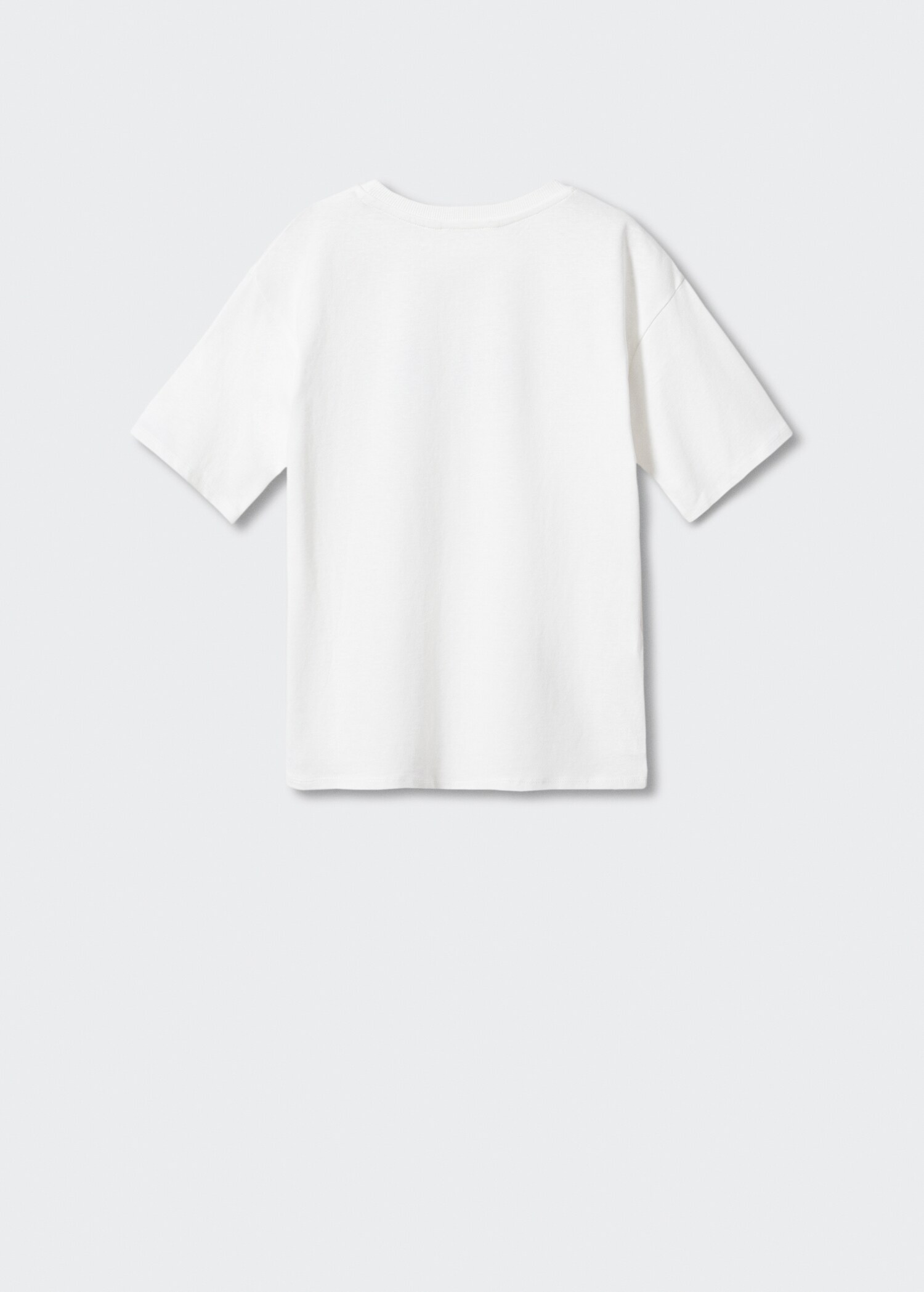 Bawełniany wzorzysty t-shirt - Tylna strona artykułu