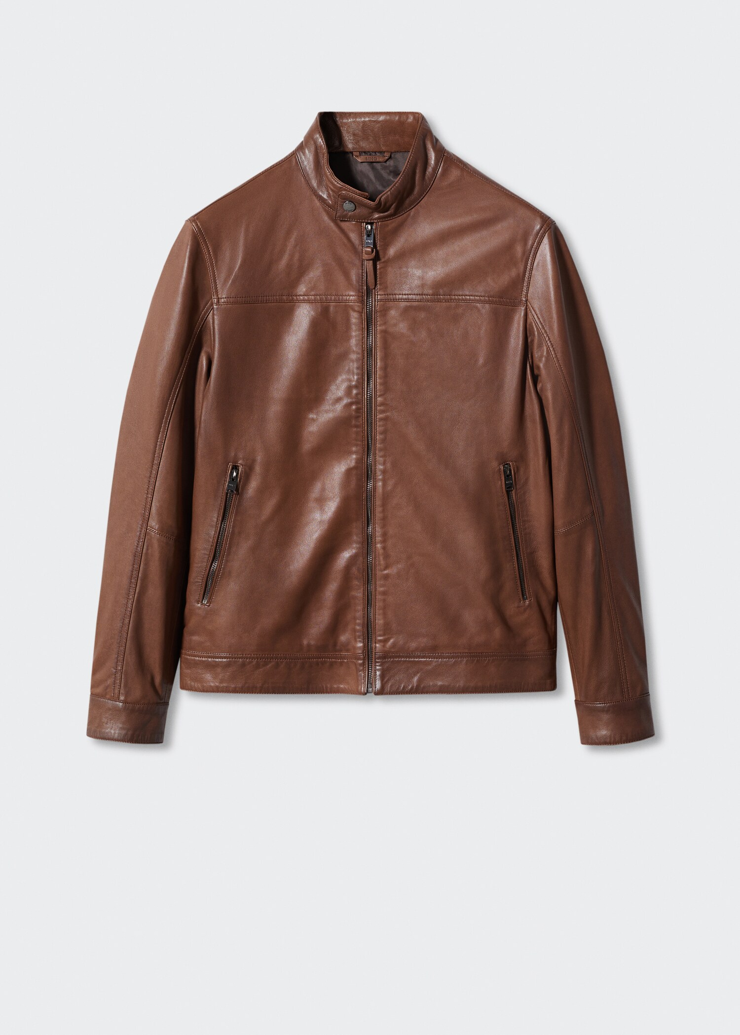 Leather biker jacket - Article without model