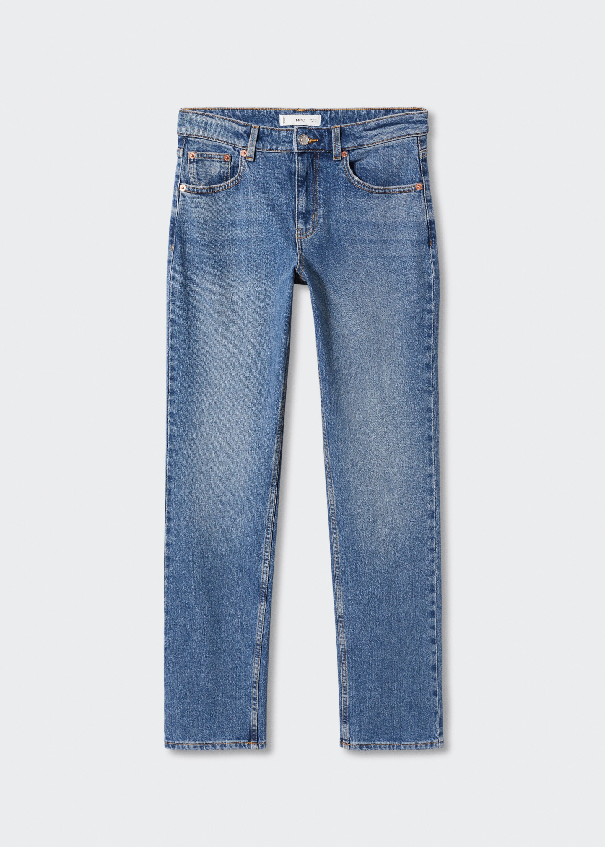 Jeans rectos tiro medio confort - Artículo sin modelo