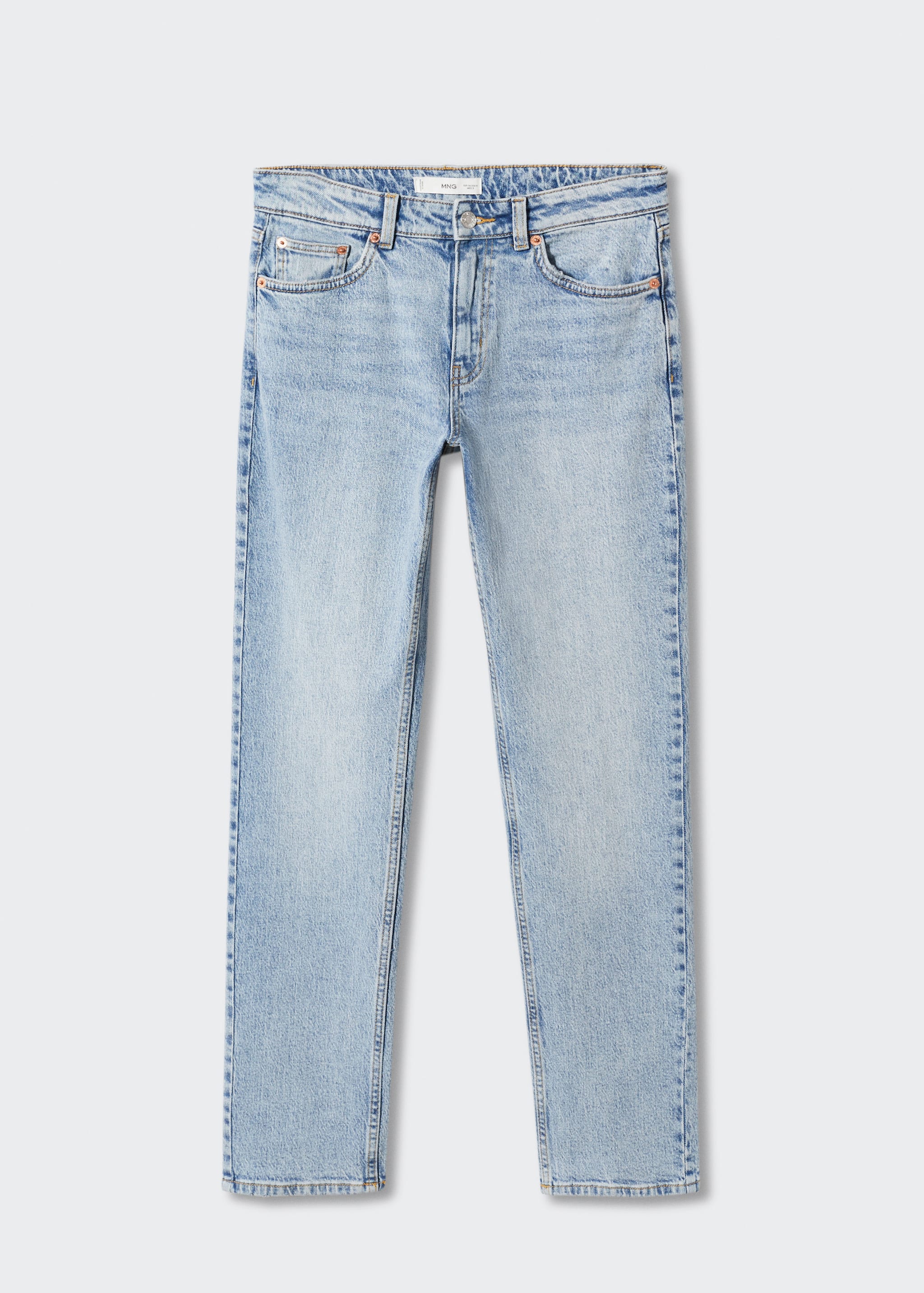 Gerade Comfort-Jeans mit mittlerer Bundhöhe  - Artikel ohne Model